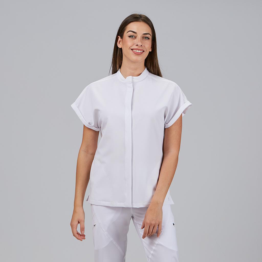 Gary's Debora Blouse Femme Noire Col Mandarin Légère