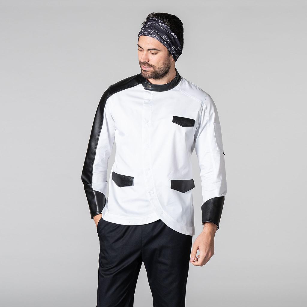 GARY'S Gil veste cuisine blanche manches longues XS