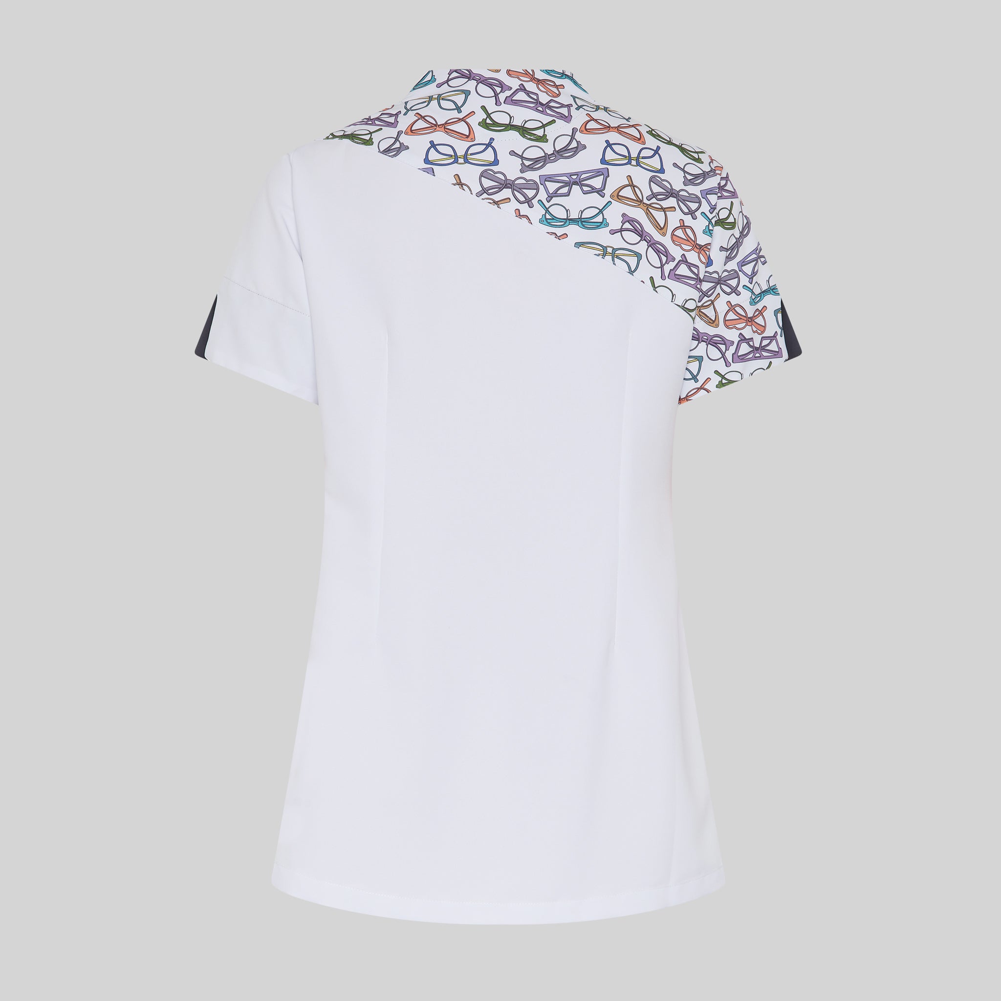 GARY'S Gloria blouse medicale blanche zip XS