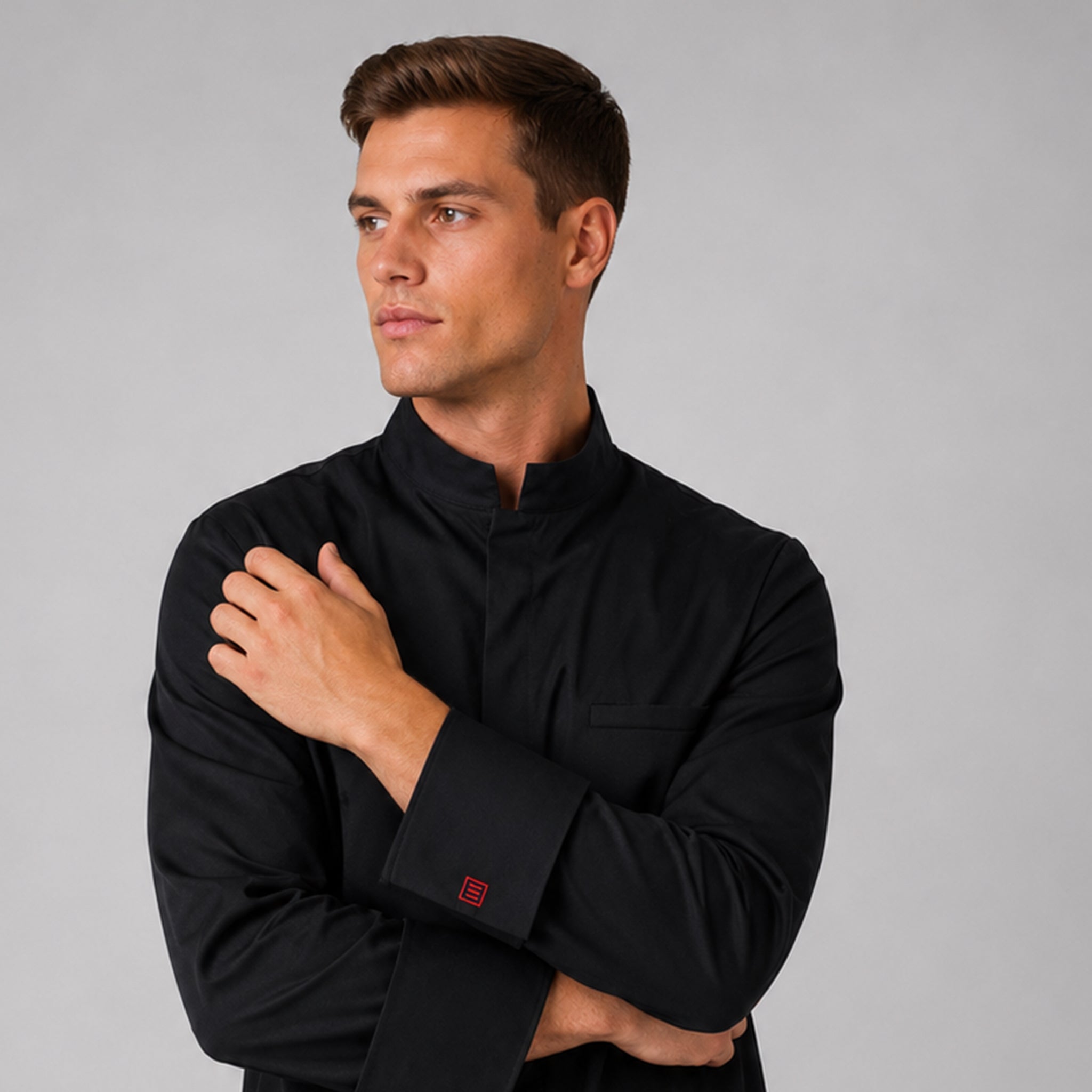 Gary's Agni veste de cuisine unisexe noir