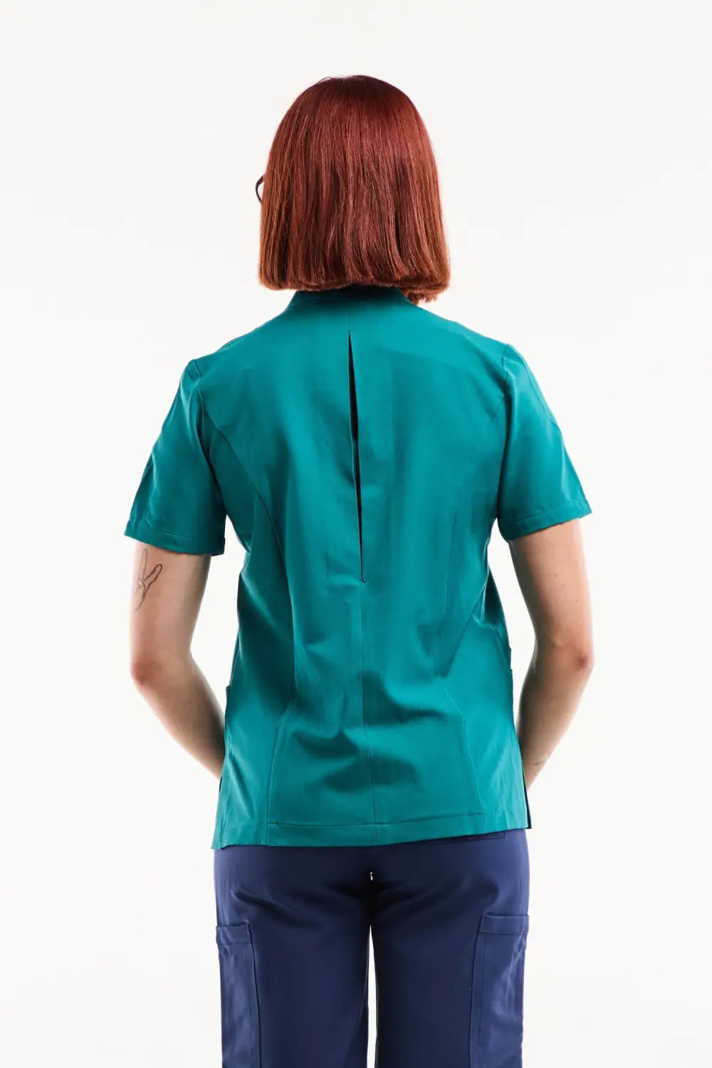 Aelin Aurelia Blouse Médicale Femme Bleu Turquoise Stretch