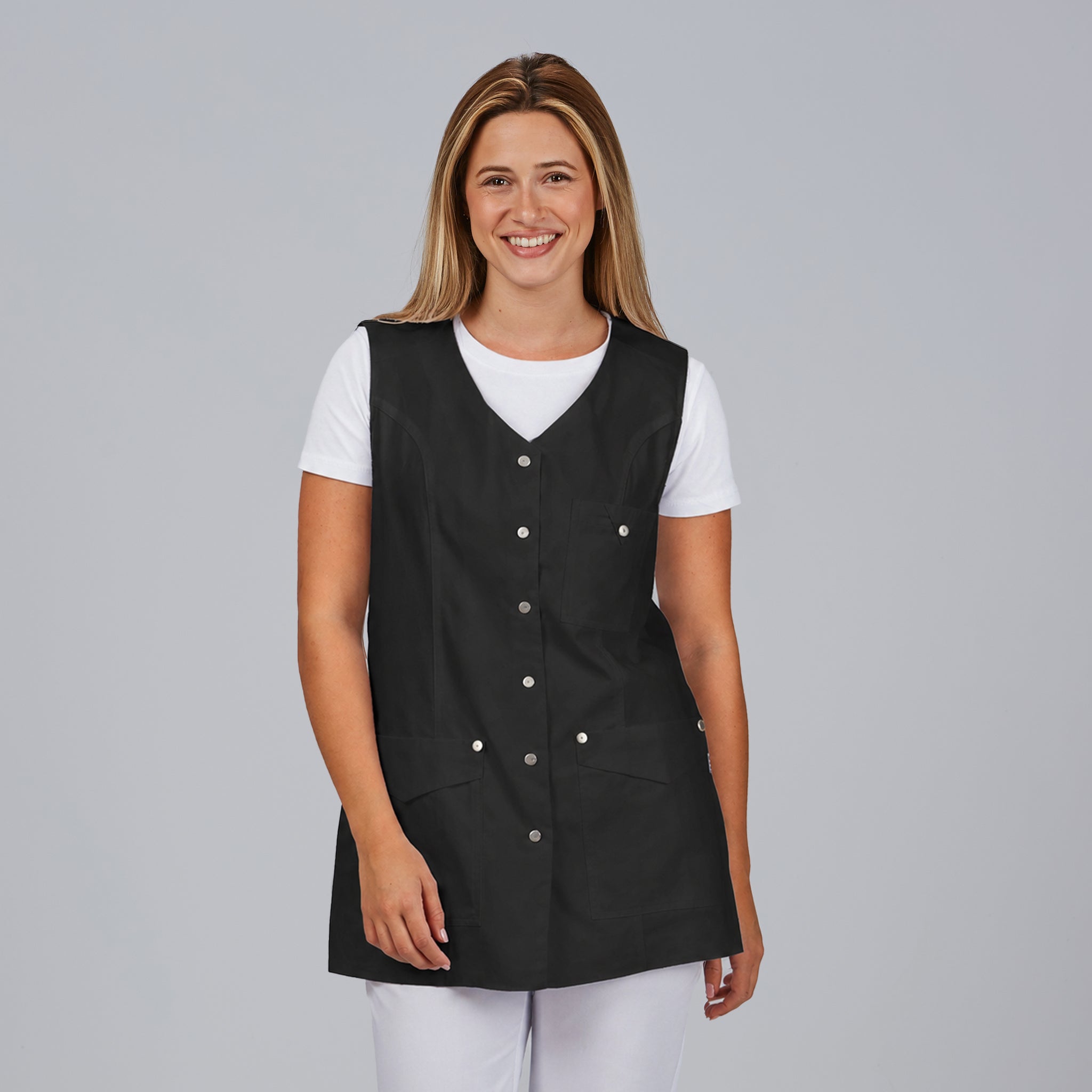 Gary's Chantal blouse femme blanche sans manches twill