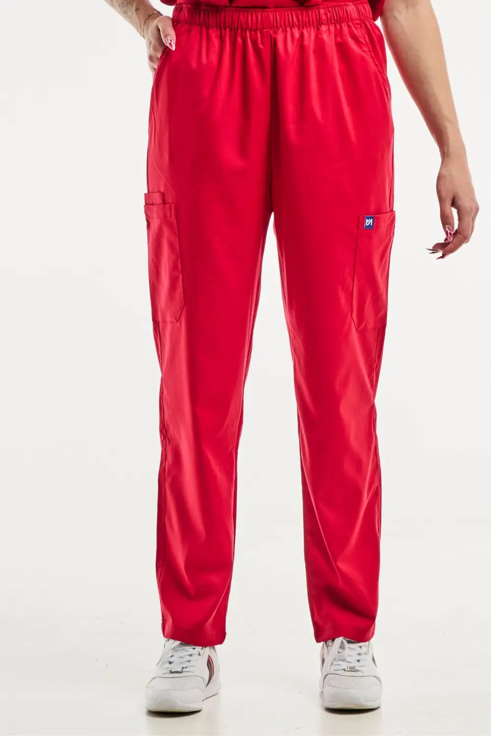 Aelin EMMA Tenue médicale femme rouge stretch