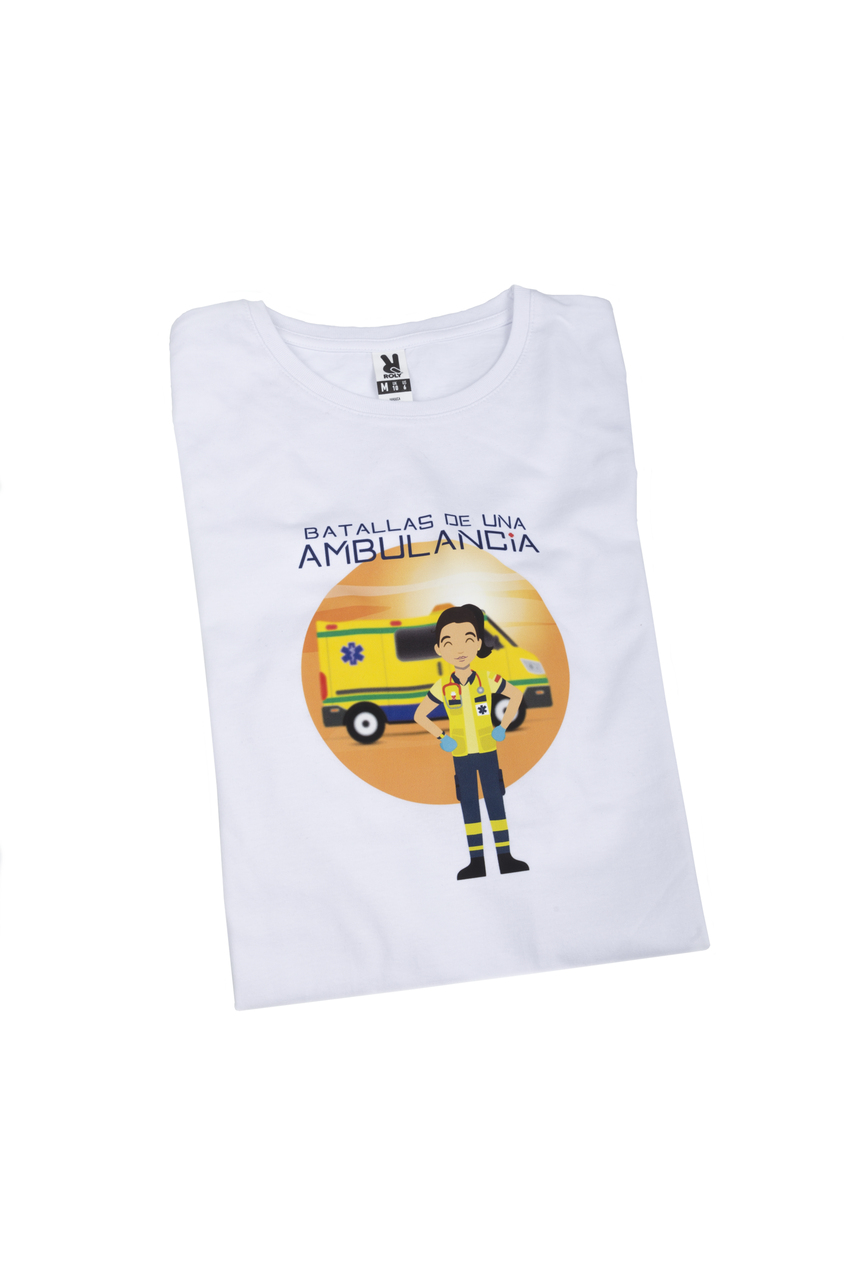 Enfermania Ropa Ambulancia t-shirt femme blanc 100% coton