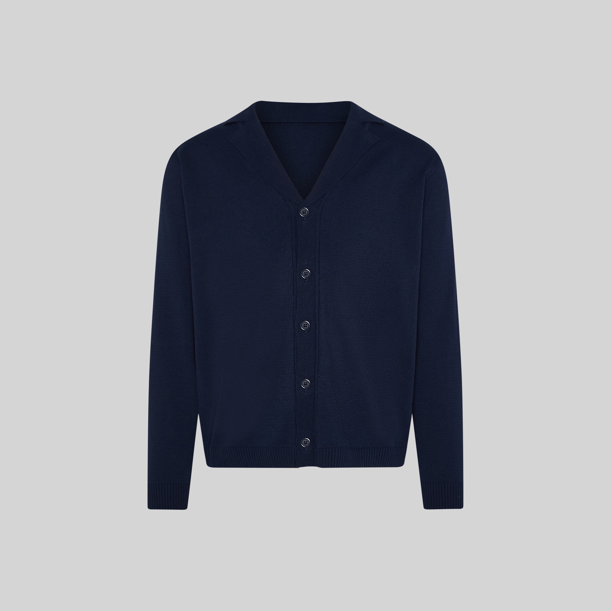 GARY'S Cardigan gilet homme boutonné col revers recyclé