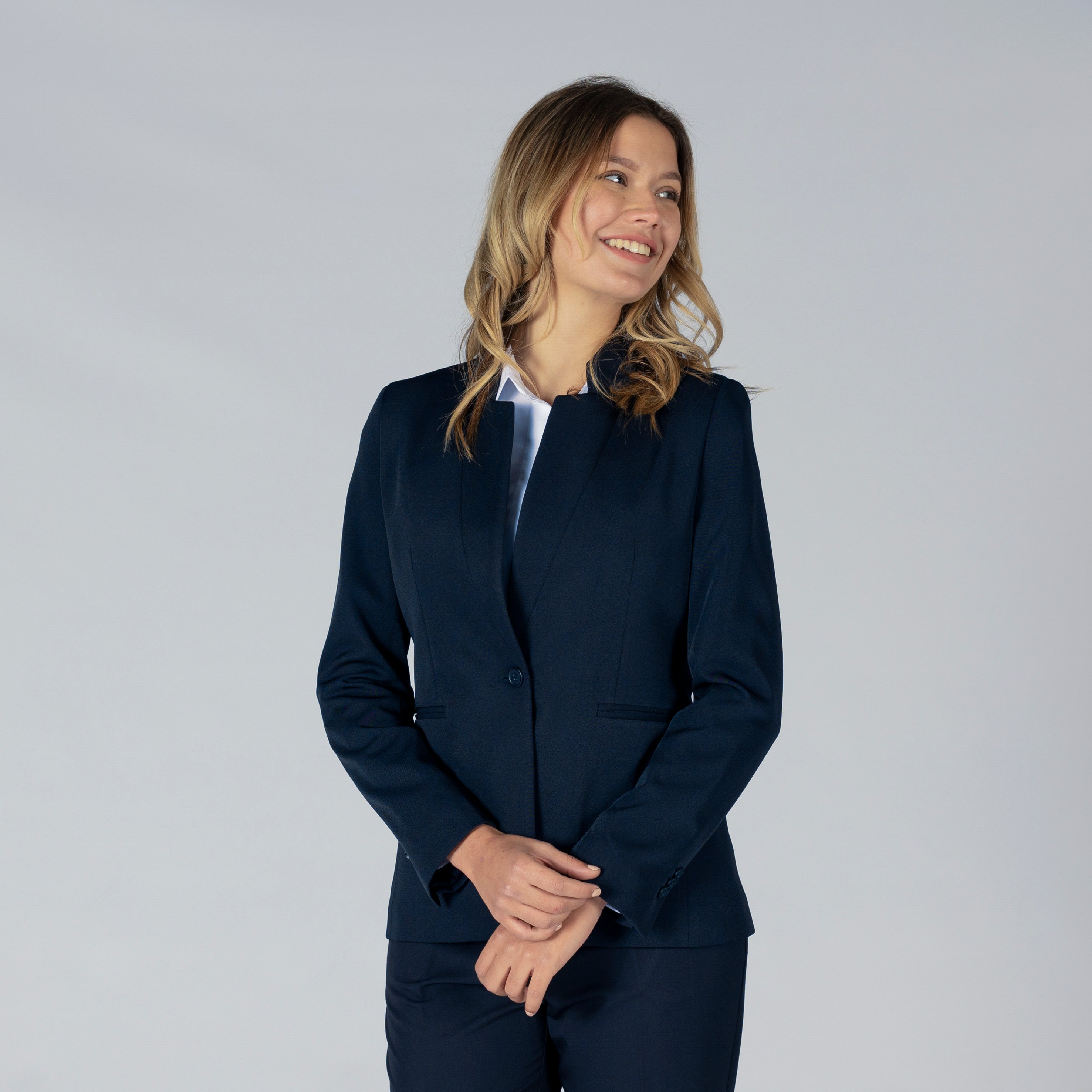 GARY'S Trivial blazer femme noir revers châle
