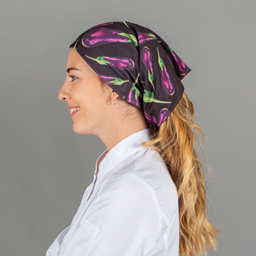 GARY'S Bandana imprimé cuisine gris araignée UD