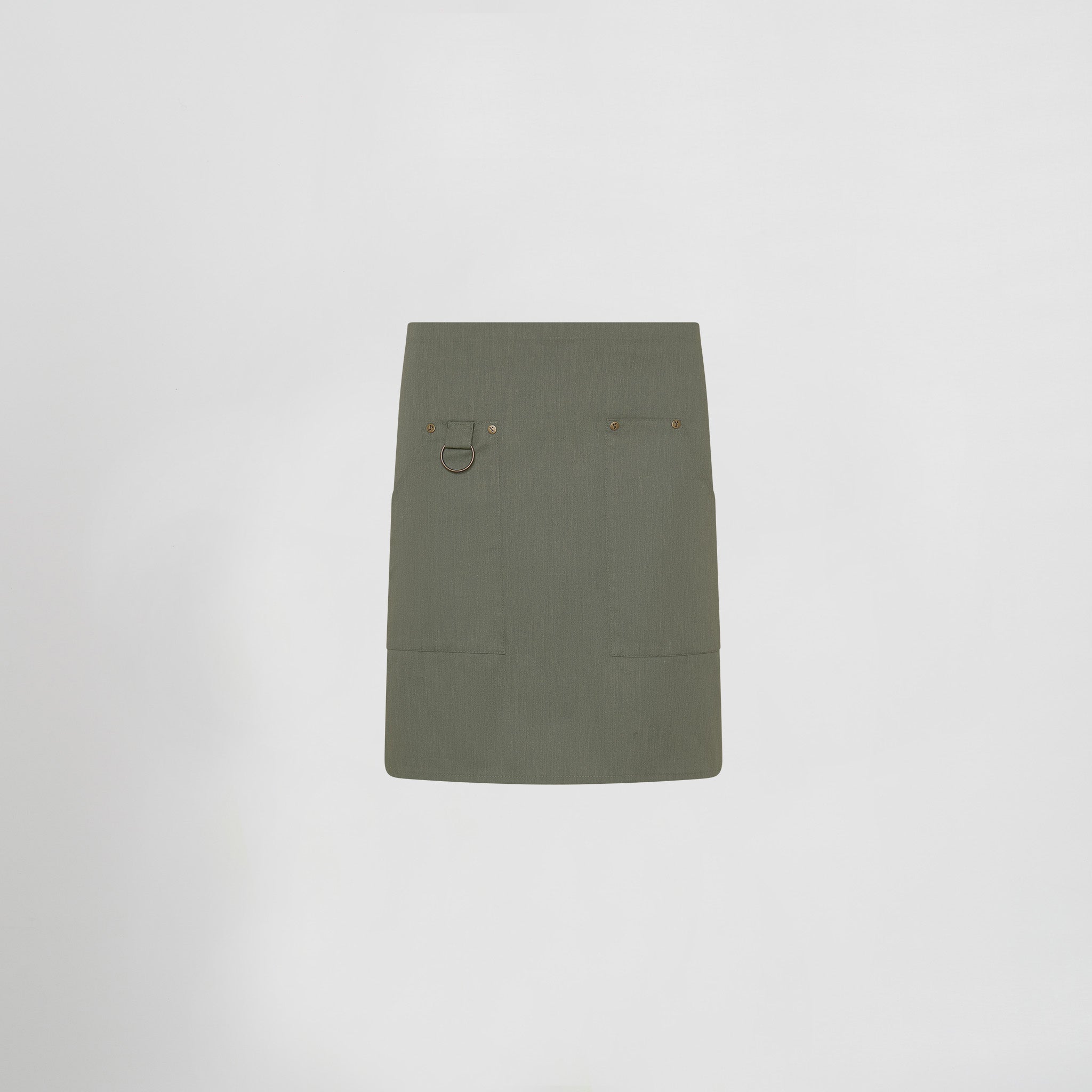 Gary's Apron Rivets tablier court recyclé 50x74 noir