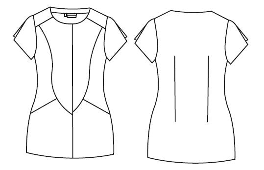 Gary's Alamo blouse esthétique noire manches courtes XS