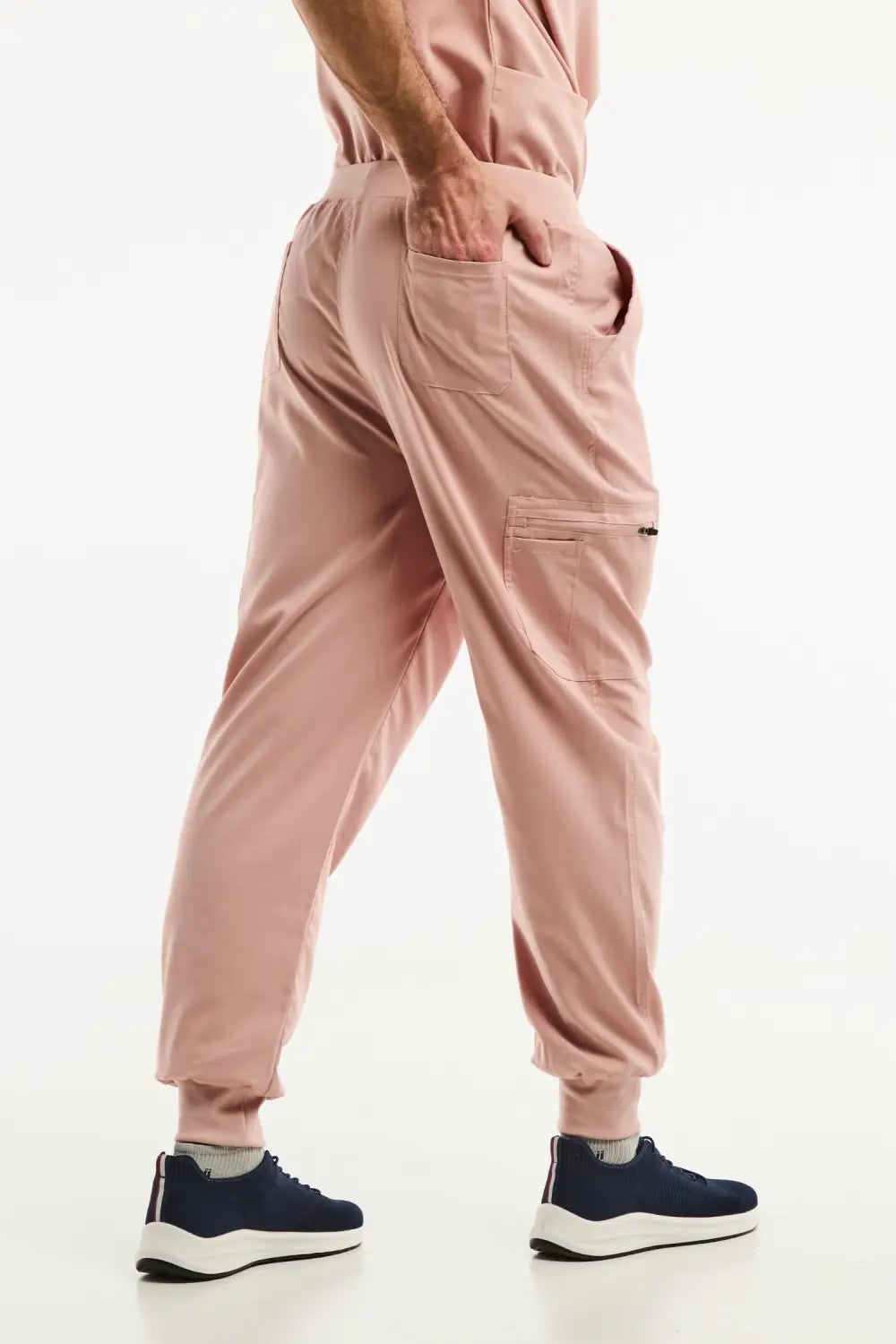 Aelin LUCA Jogger Pantalon médical homme rose clair