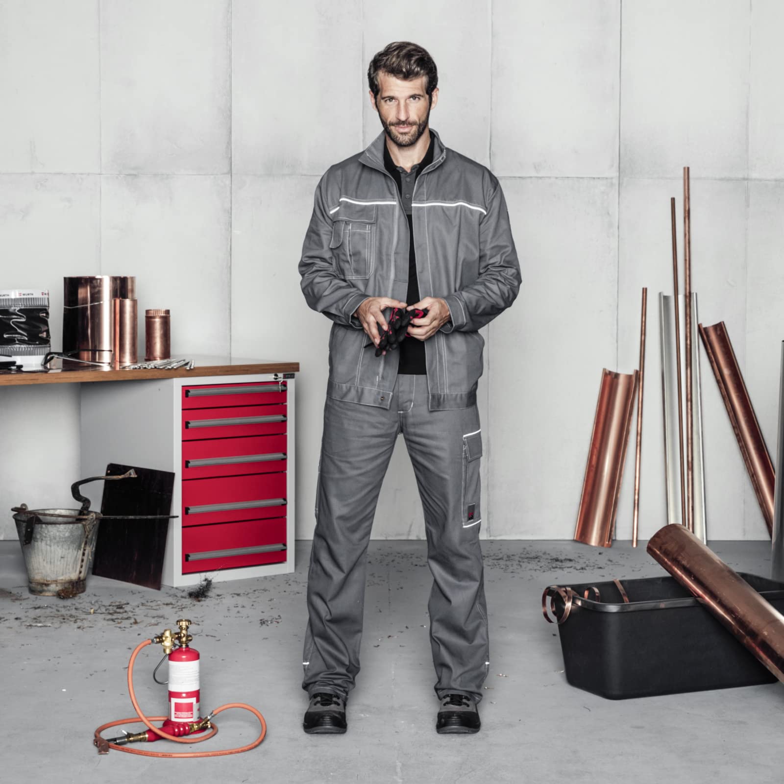 Würth MODYF Classic Summer pantalon travail gris coton