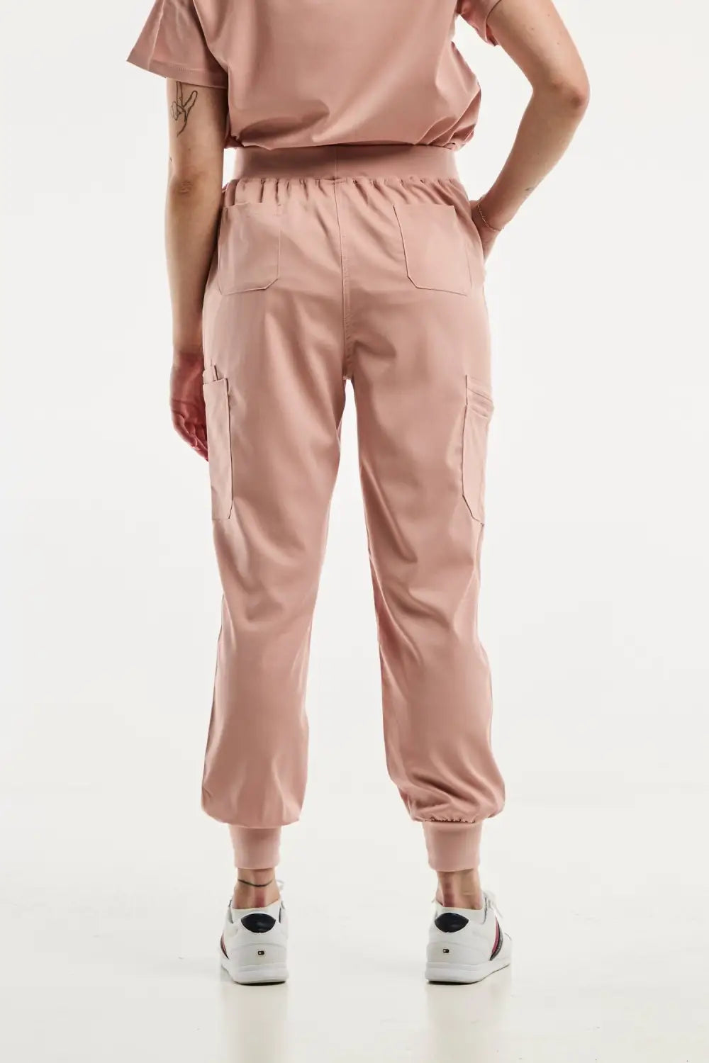 Aelin Emma jogger pantalon médical rose clair stretch