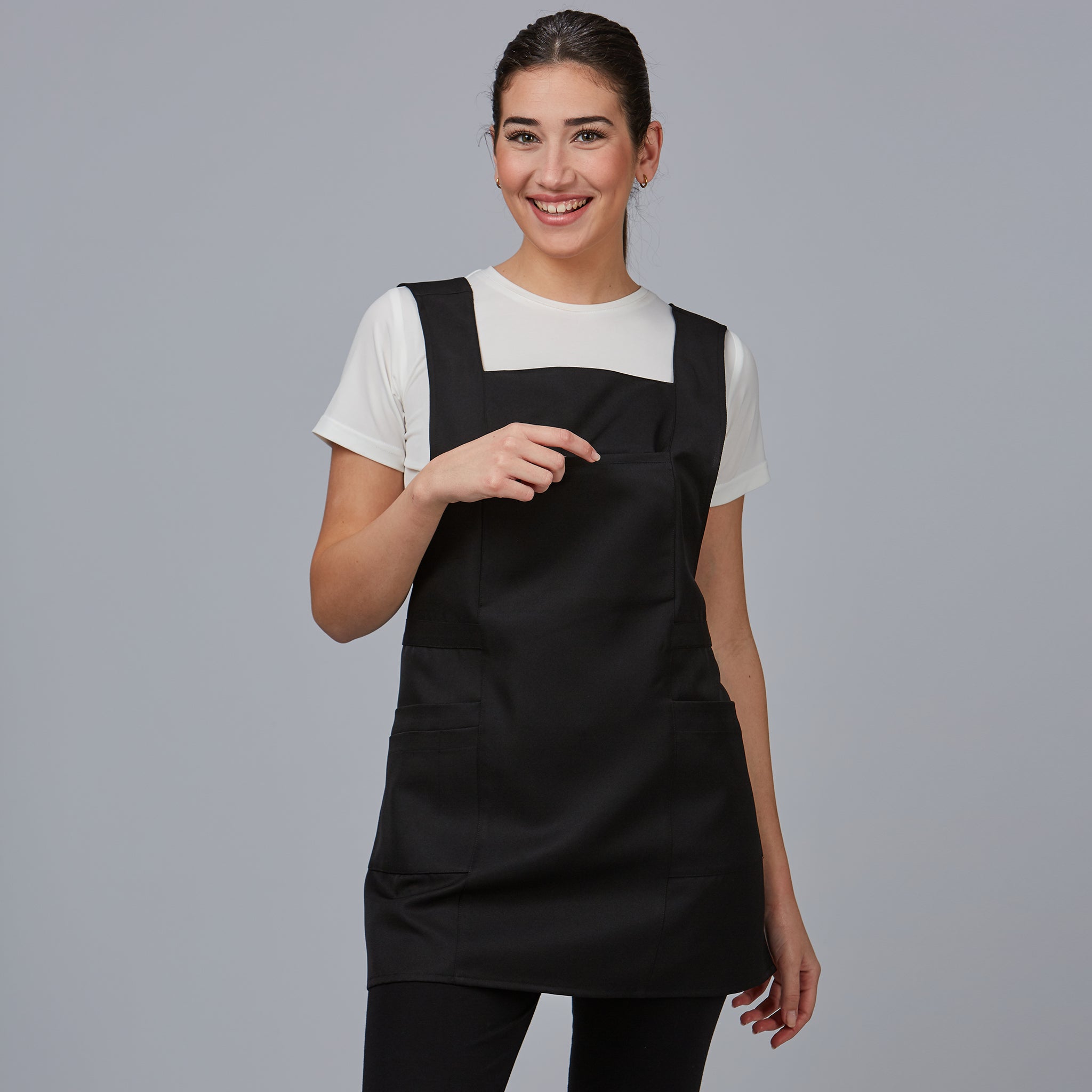 Gary's Gazania Tabard chasuble travail noir polyester