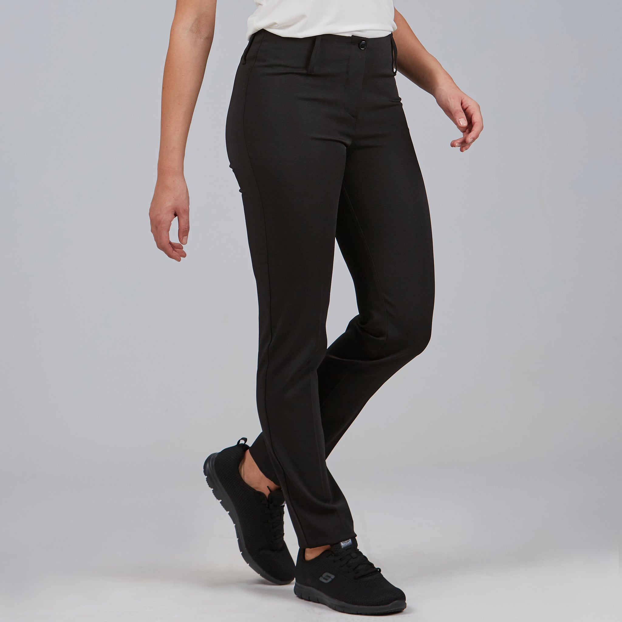 GARY'S Tecno pantalon femme noir sans poches stretch