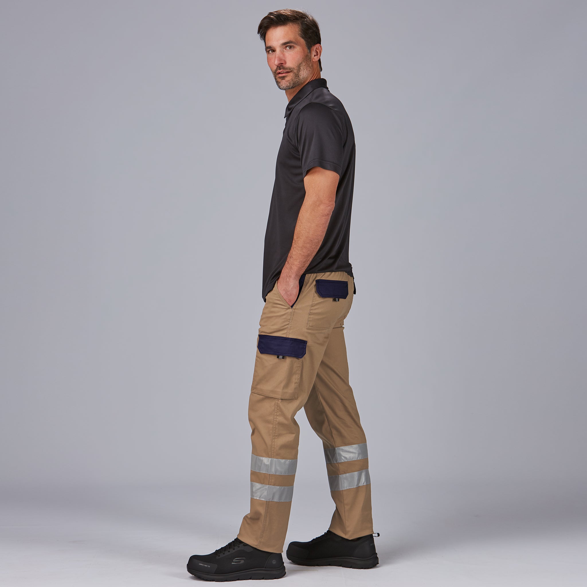 Gary's Pants Gamo Mix pantalon travail noir marine 42
