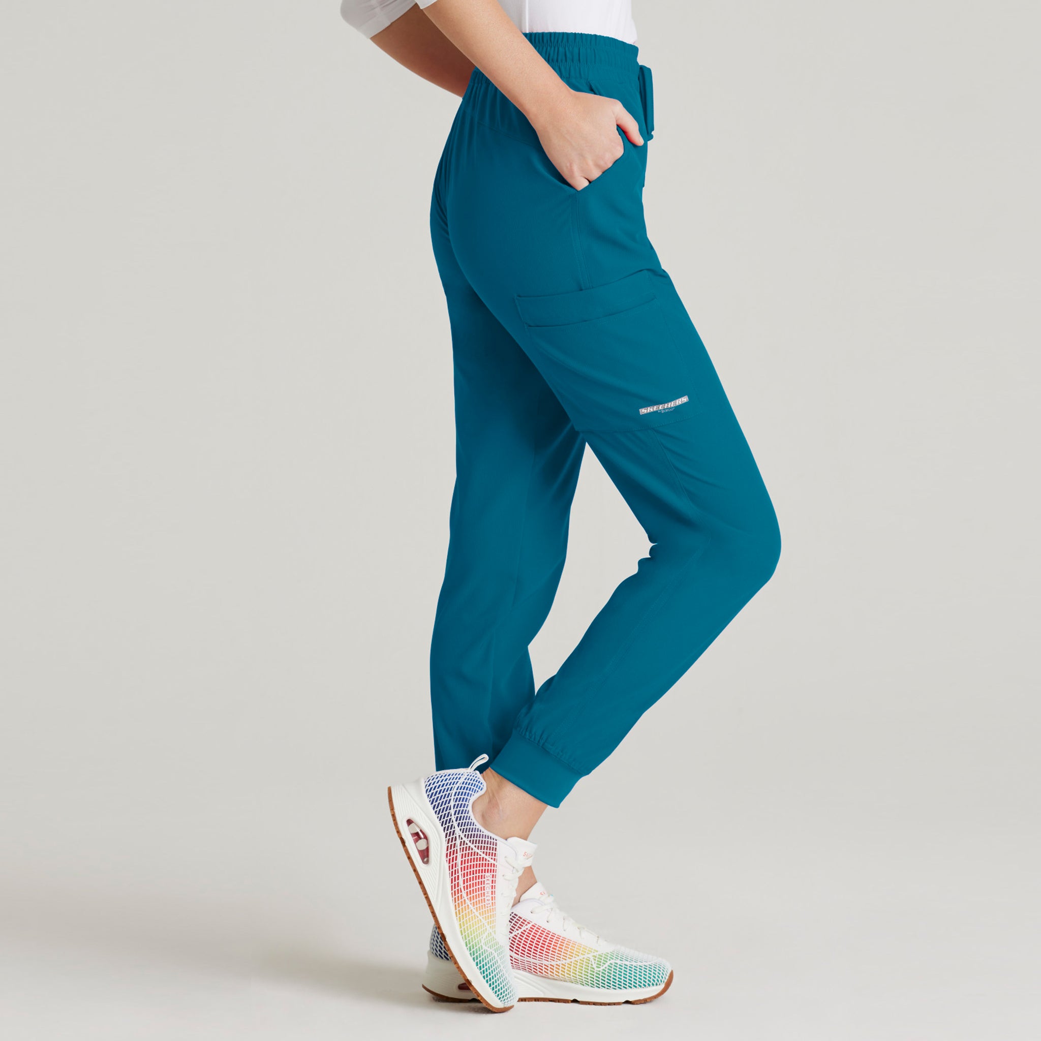 BARCO Theory pantalon jogger médical blanc éco stretch