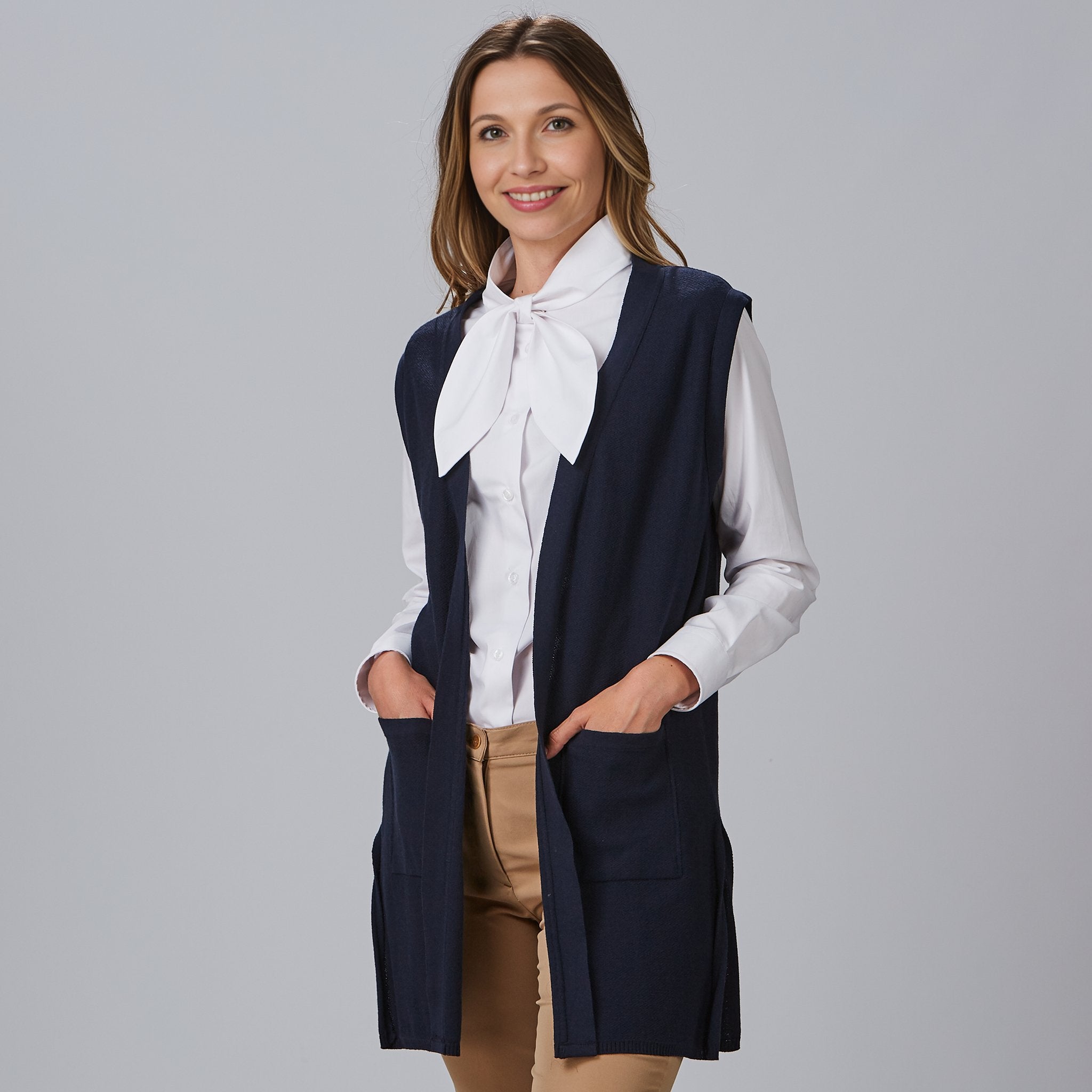 GARY'S Vests gilet tricoté femme noir recyclé