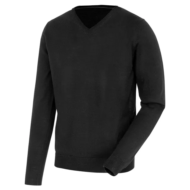 Würth MODYF Les essentiels pull col V noir coton-laine