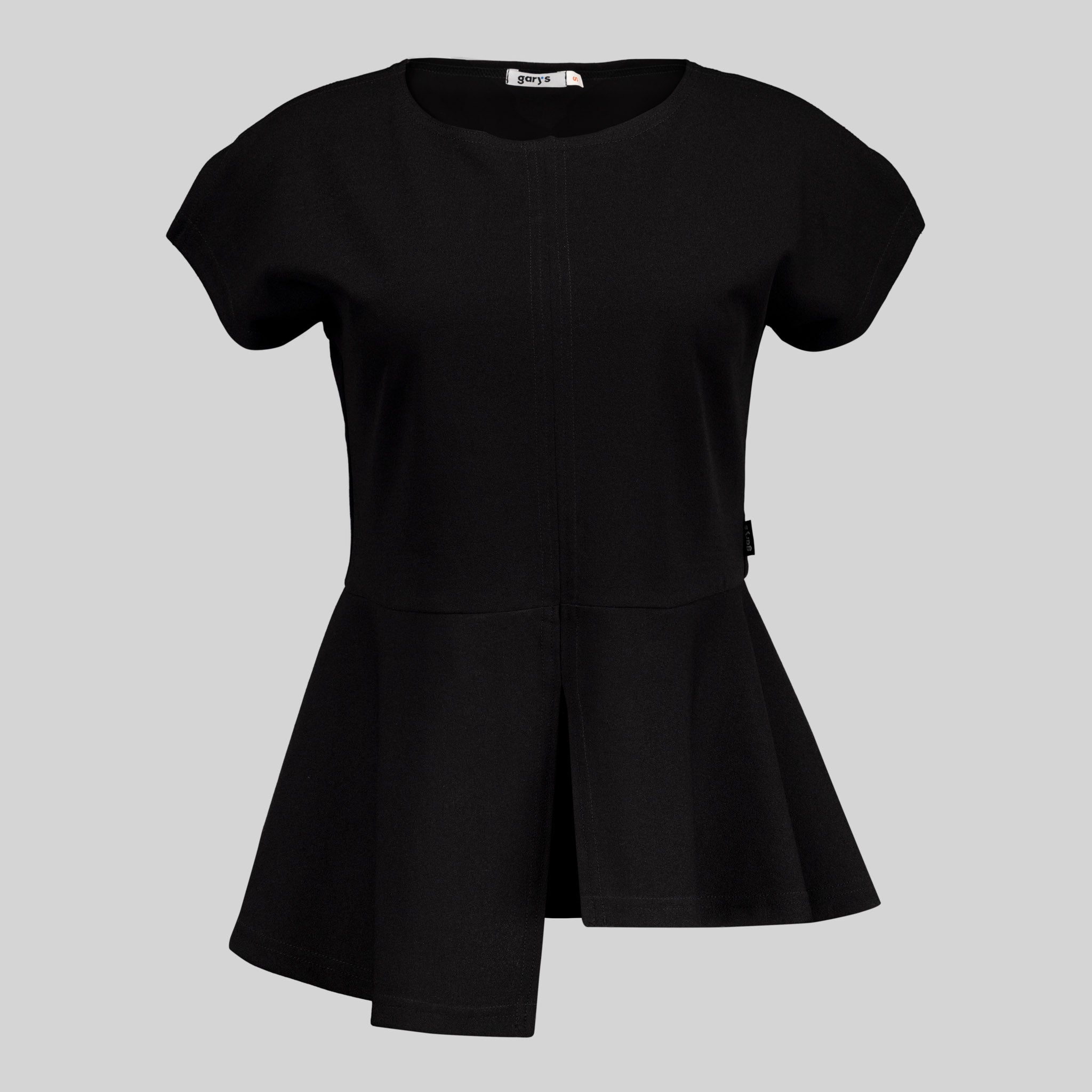 GARY'S Veza blouse esthétique noire manches courtes