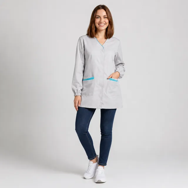 GARY'S Marisa blouse femme turquoise M antibactérienne