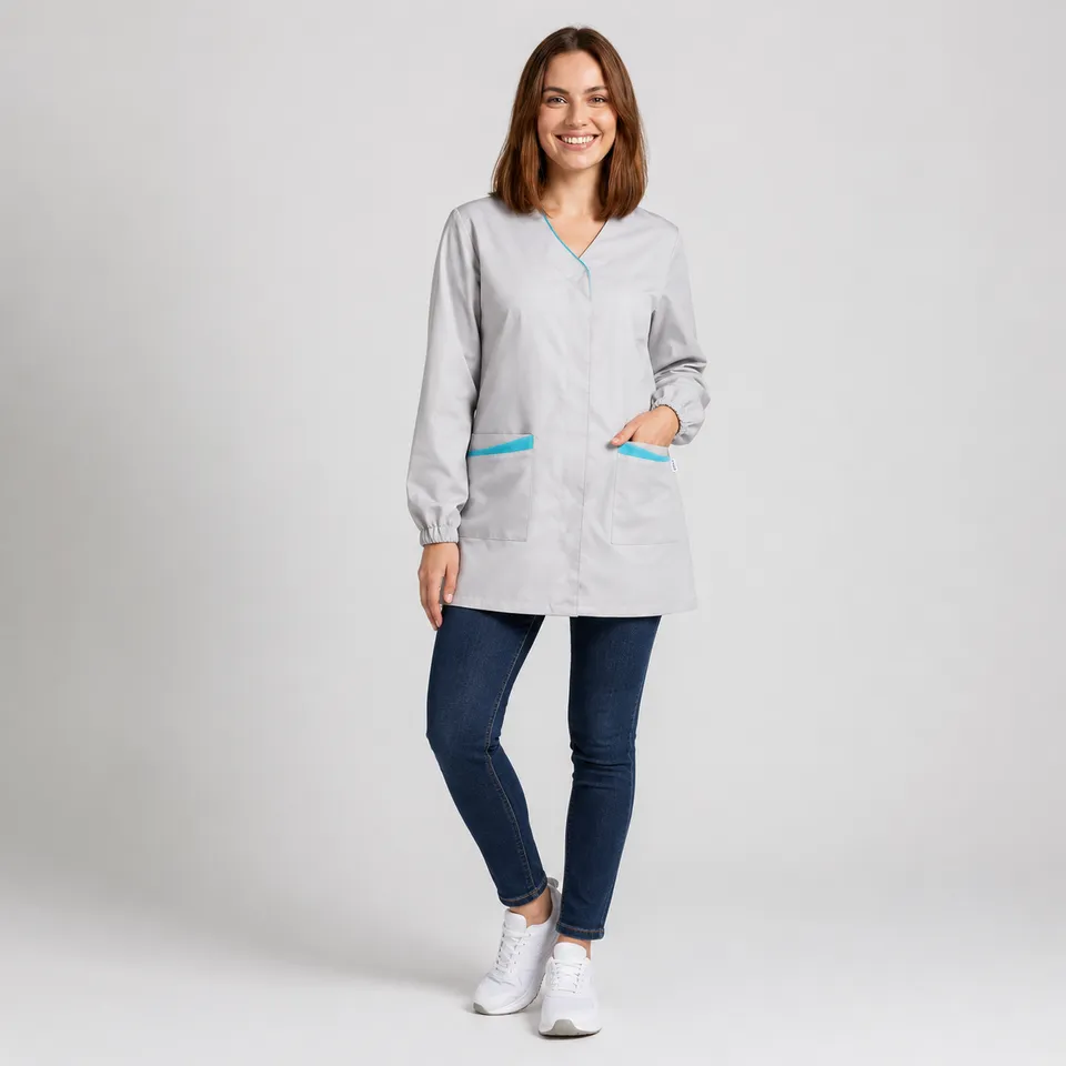 GARY'S Marisa blouse femme turquoise M antibactérienne