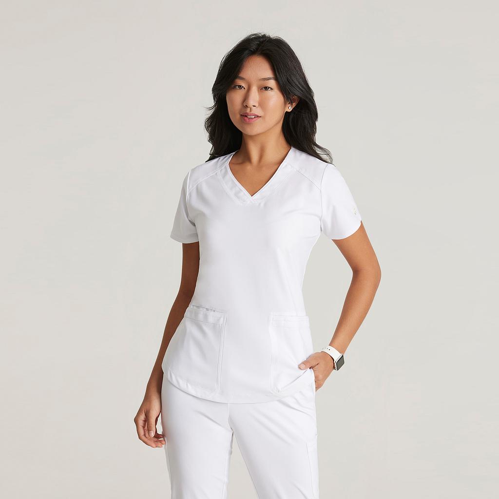 GARY'S Rhythm Top blouse médicale femme noire stretch