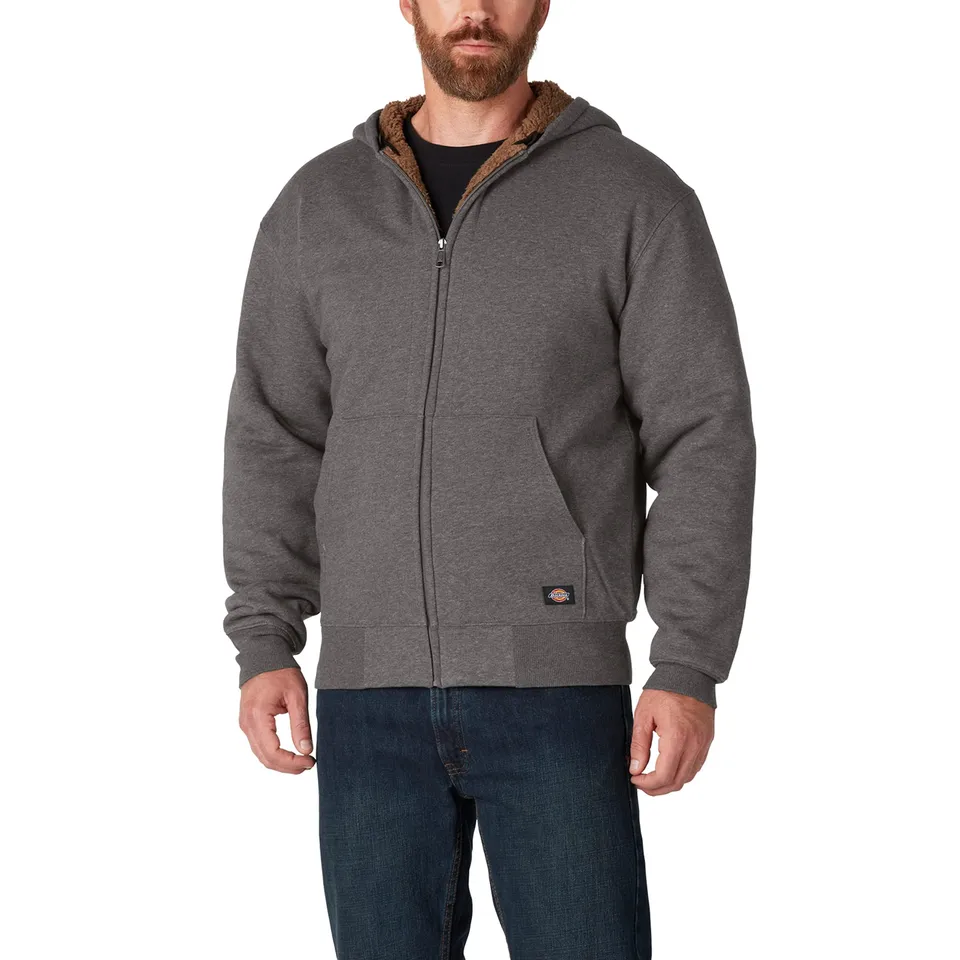 Dickies Sherpa Sweat à Capuche Zippé Gris Chiné L