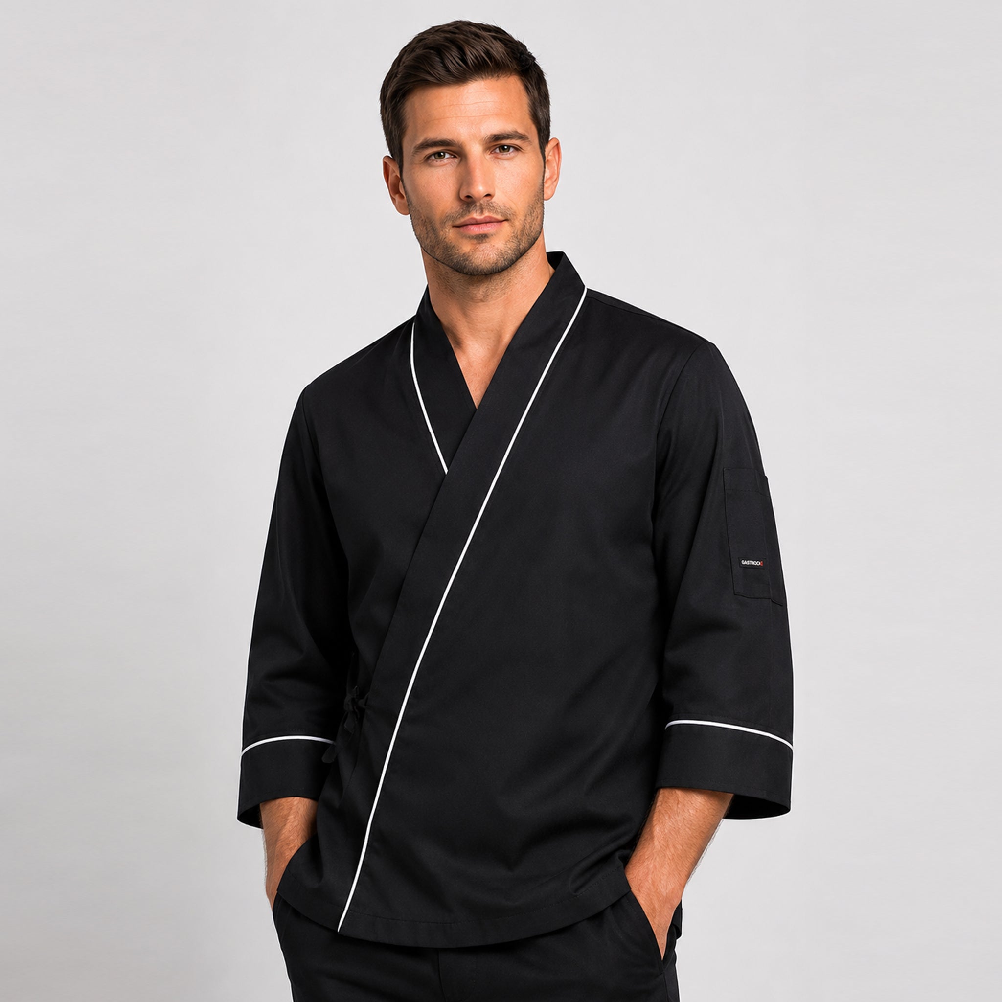 Gary's Chef veste cuisine Poseidon blanc unisexe