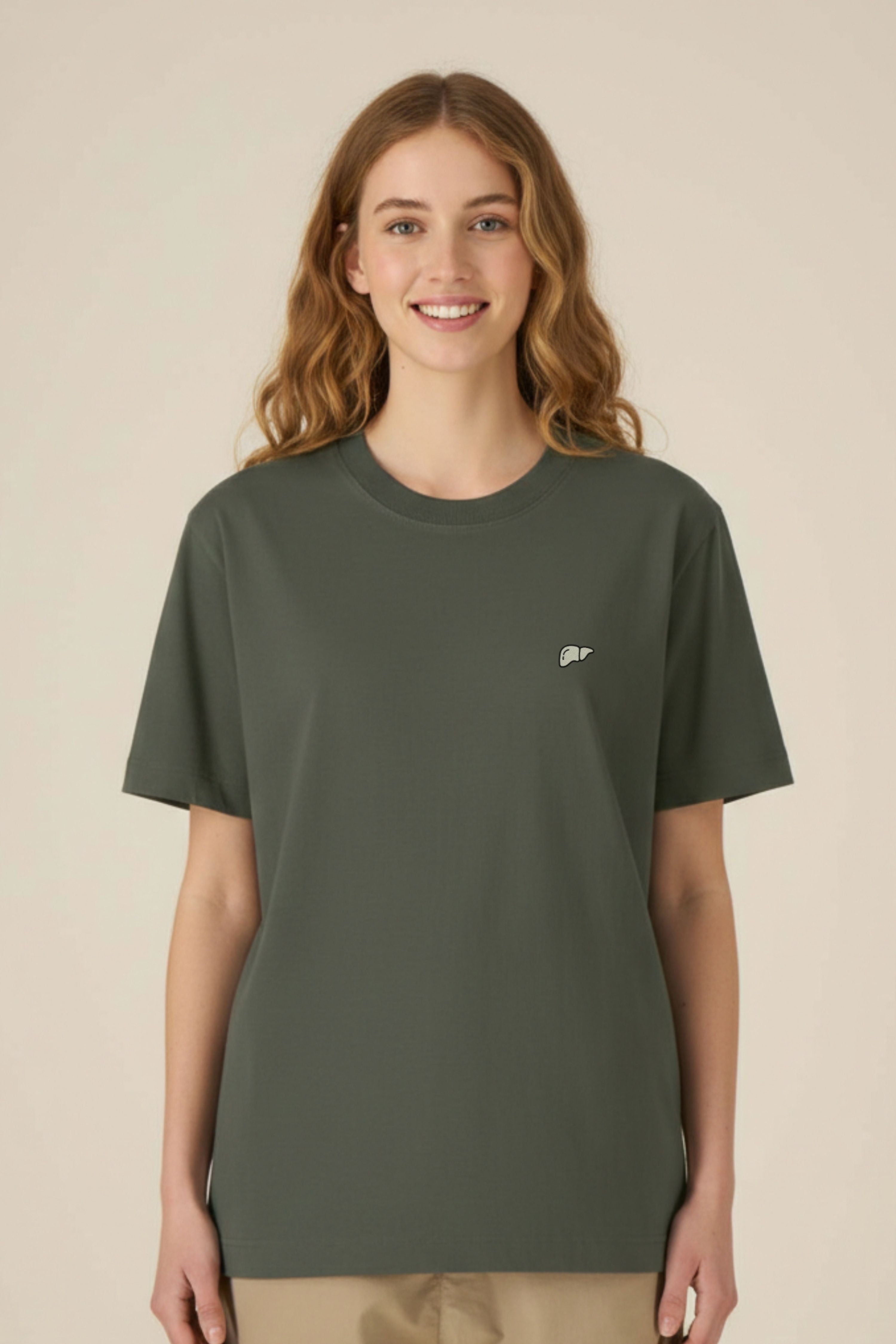 Aelin Slimfit NEW T-shirt coton hépatologie heavy