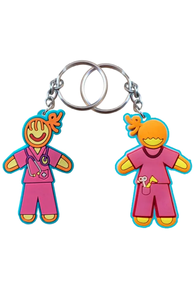 Enfermania Regalos chica porte-clés gomme 5 cm