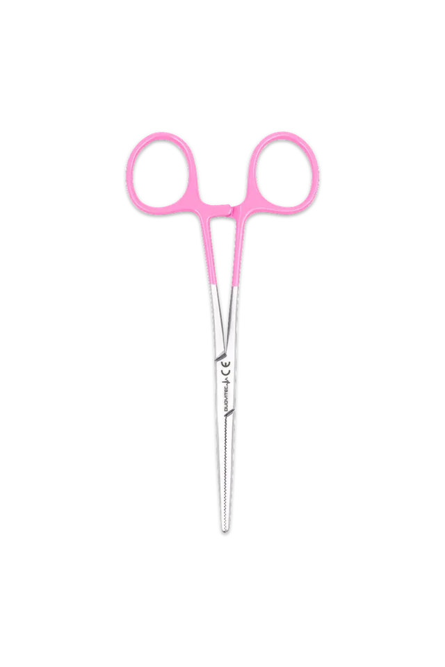 Enfermania Instrumental pince Kocher-Kelly 14 cm inox rose