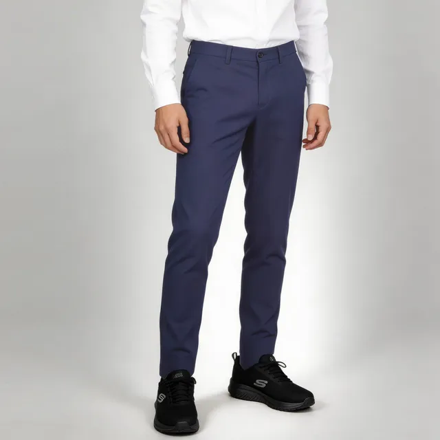 GARY'S pantalon chino homme noir slim stretch coton
