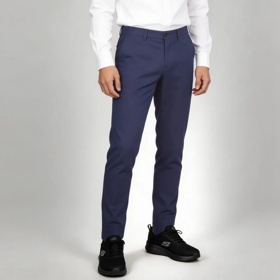 GARY'S pantalon chino homme noir slim stretch coton