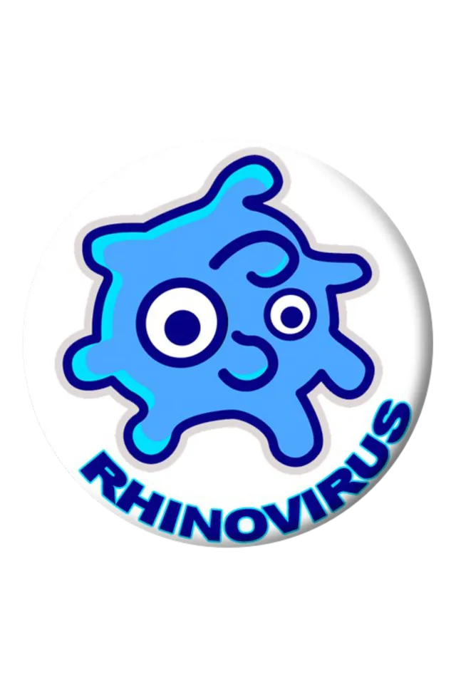Enfermania Regalos Rhinovirus badge métal 38 mm humour