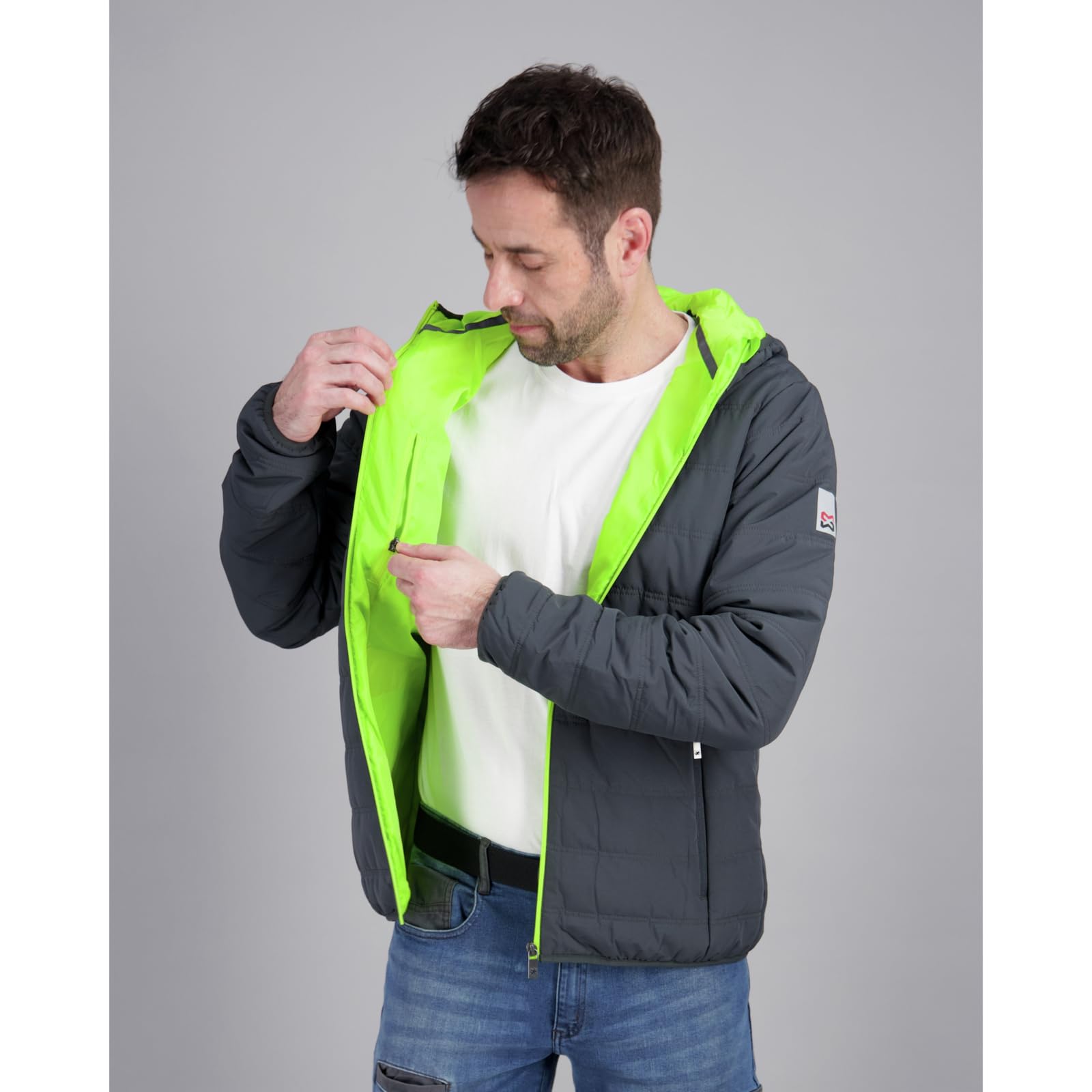 Würth MODYF Star Moon Blouson de travail matelassé S anthracite/lime