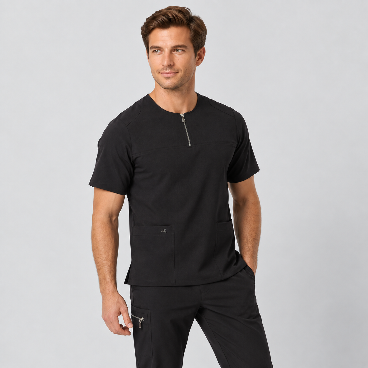 Gary's Aday Tunique médicale homme noire slim