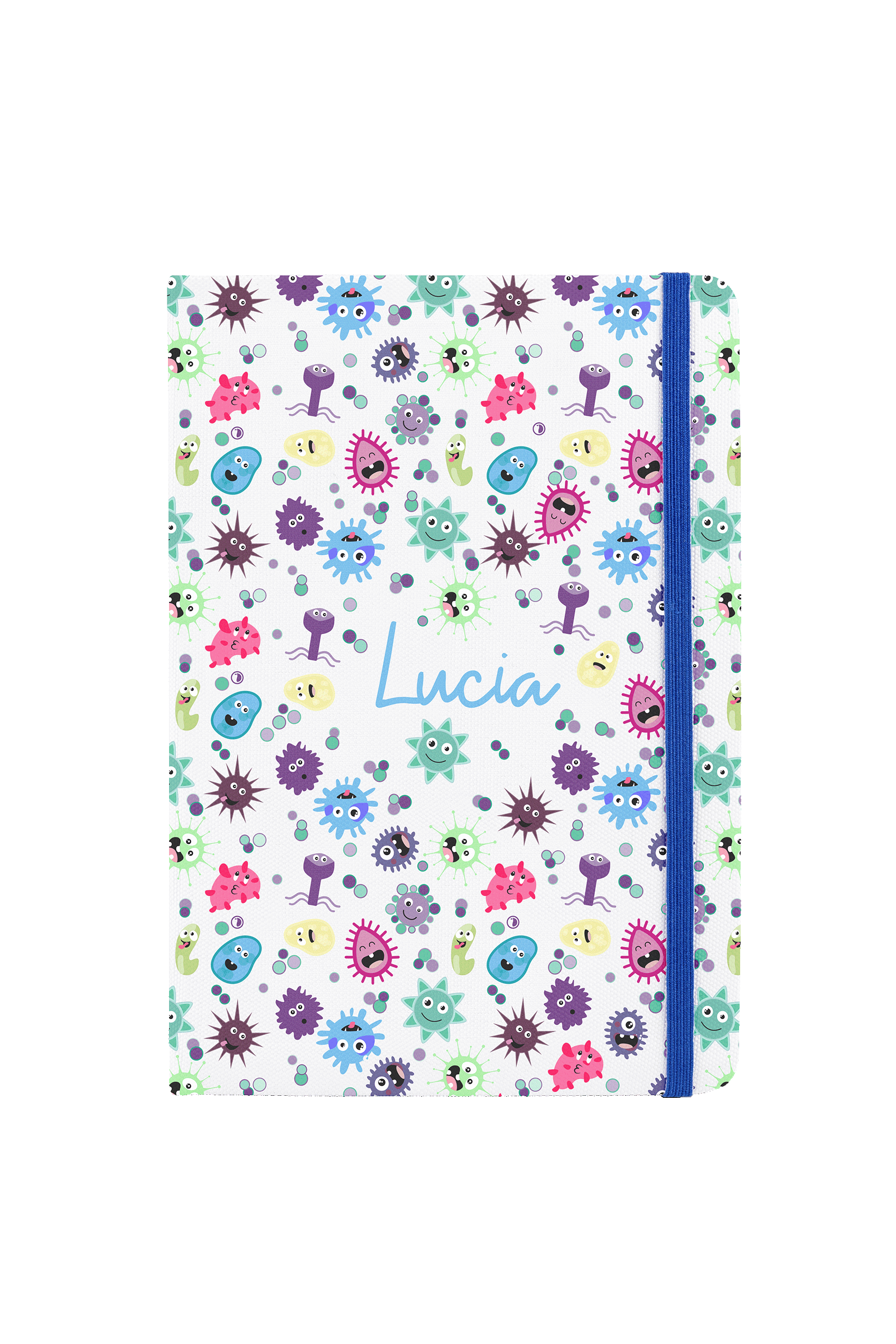 Enfermania Virus Collection carnet A5 ligné élastique bleu