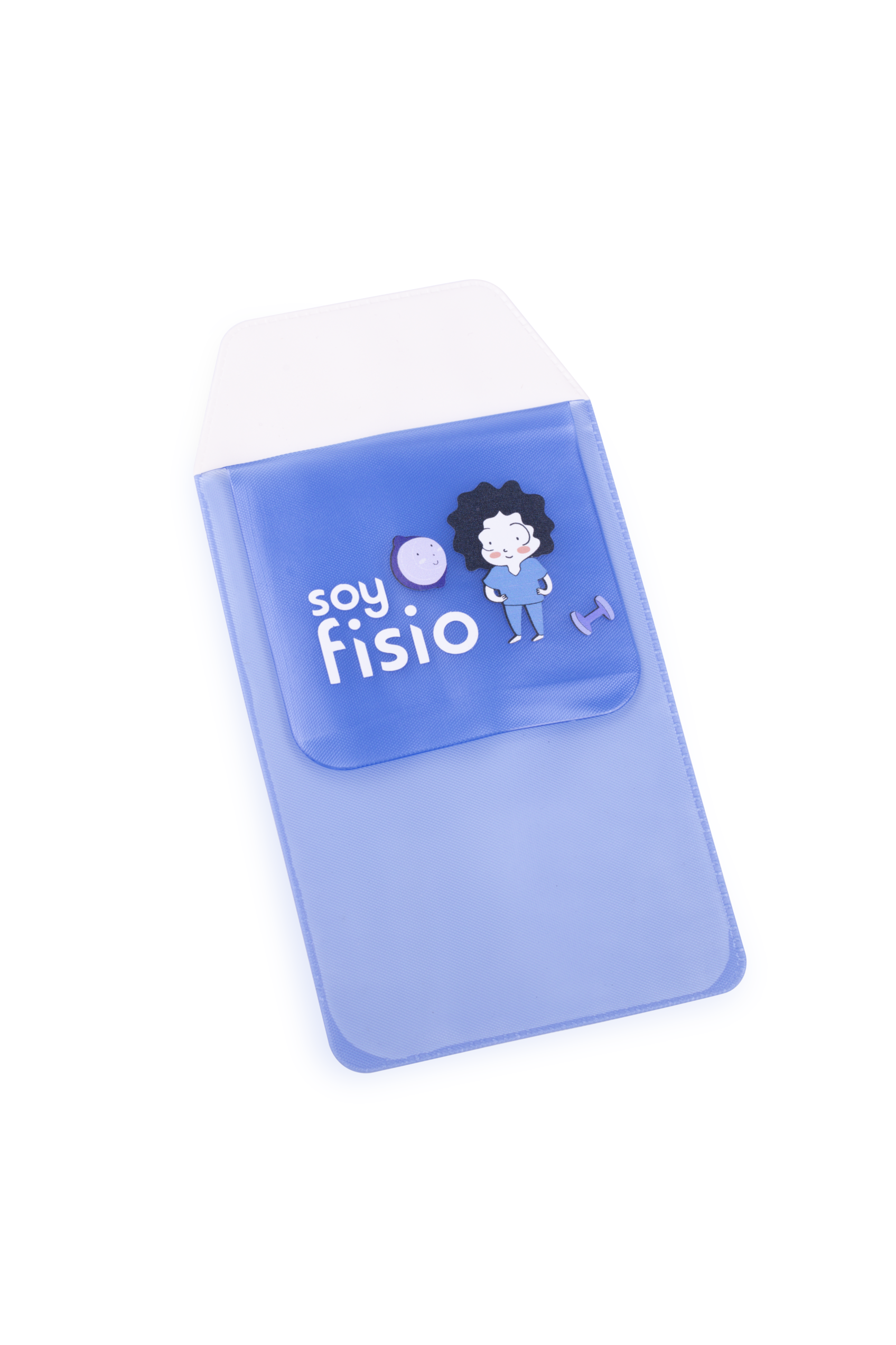 Enfermania protège-poche porte-stylos bleu plastique 15,7 cm
