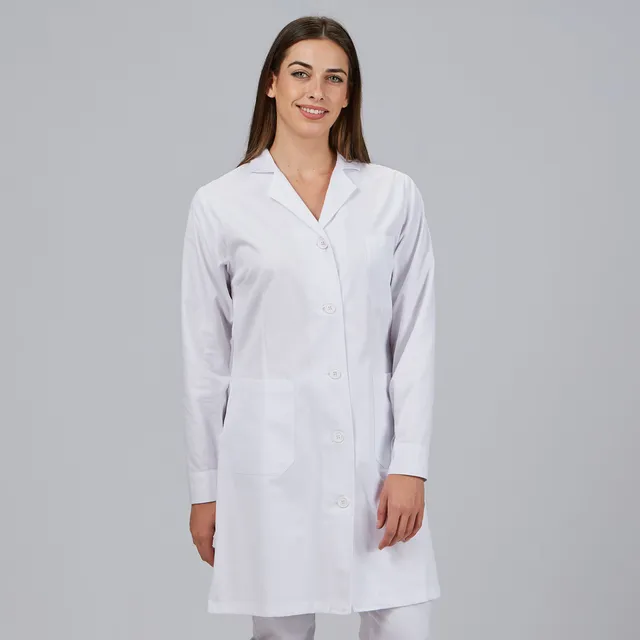 Gary's Robes blouse médicale femme blanche manches longues