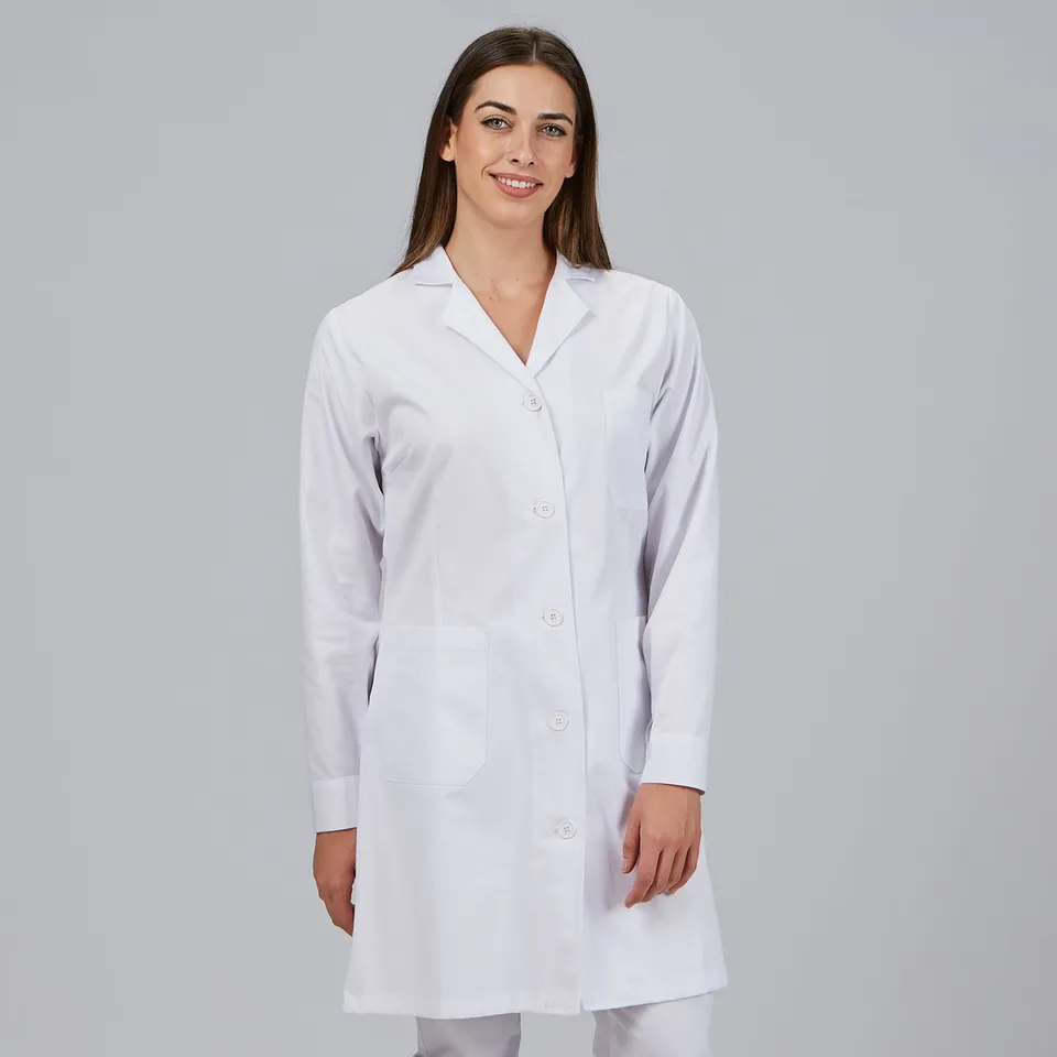 Gary's Robes blouse médicale femme blanche manches longues