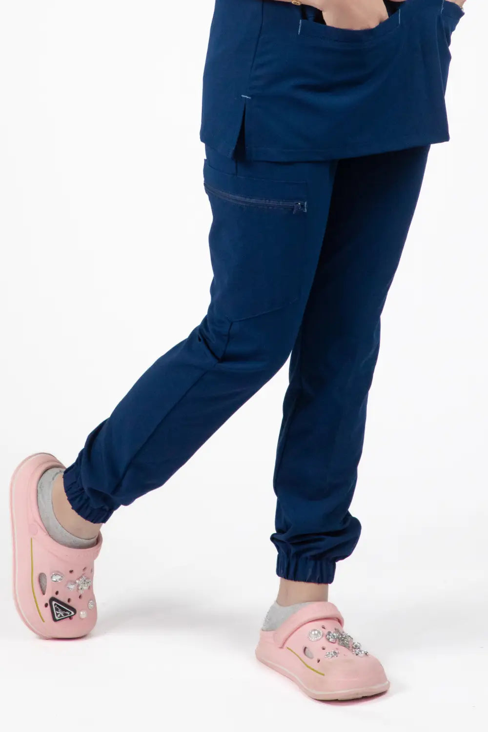 Aelin Slimfit NEW Pantalon médical Bleu 3 poches