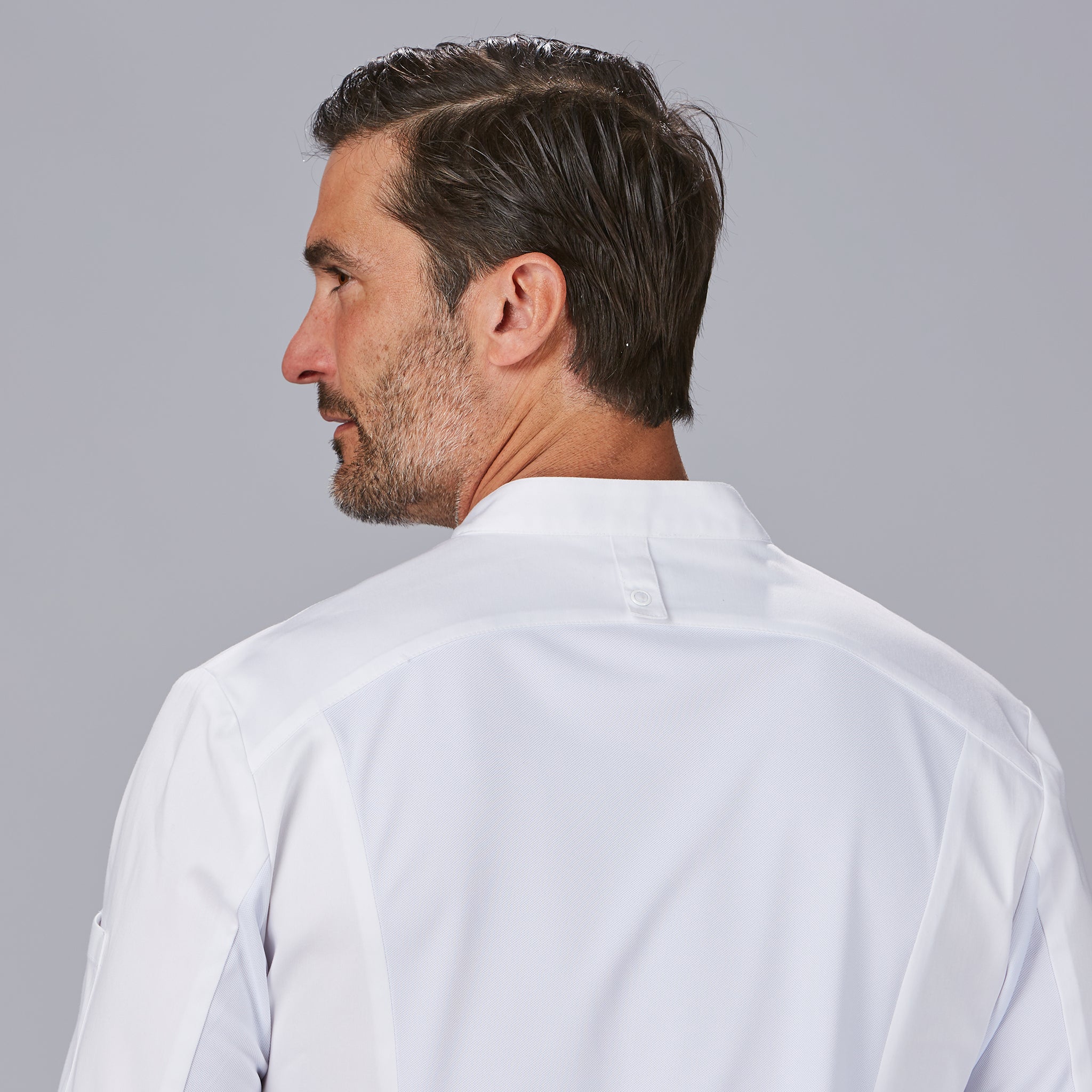 GARY'S Chef Jackets Vico veste cuisine noire satin coton
