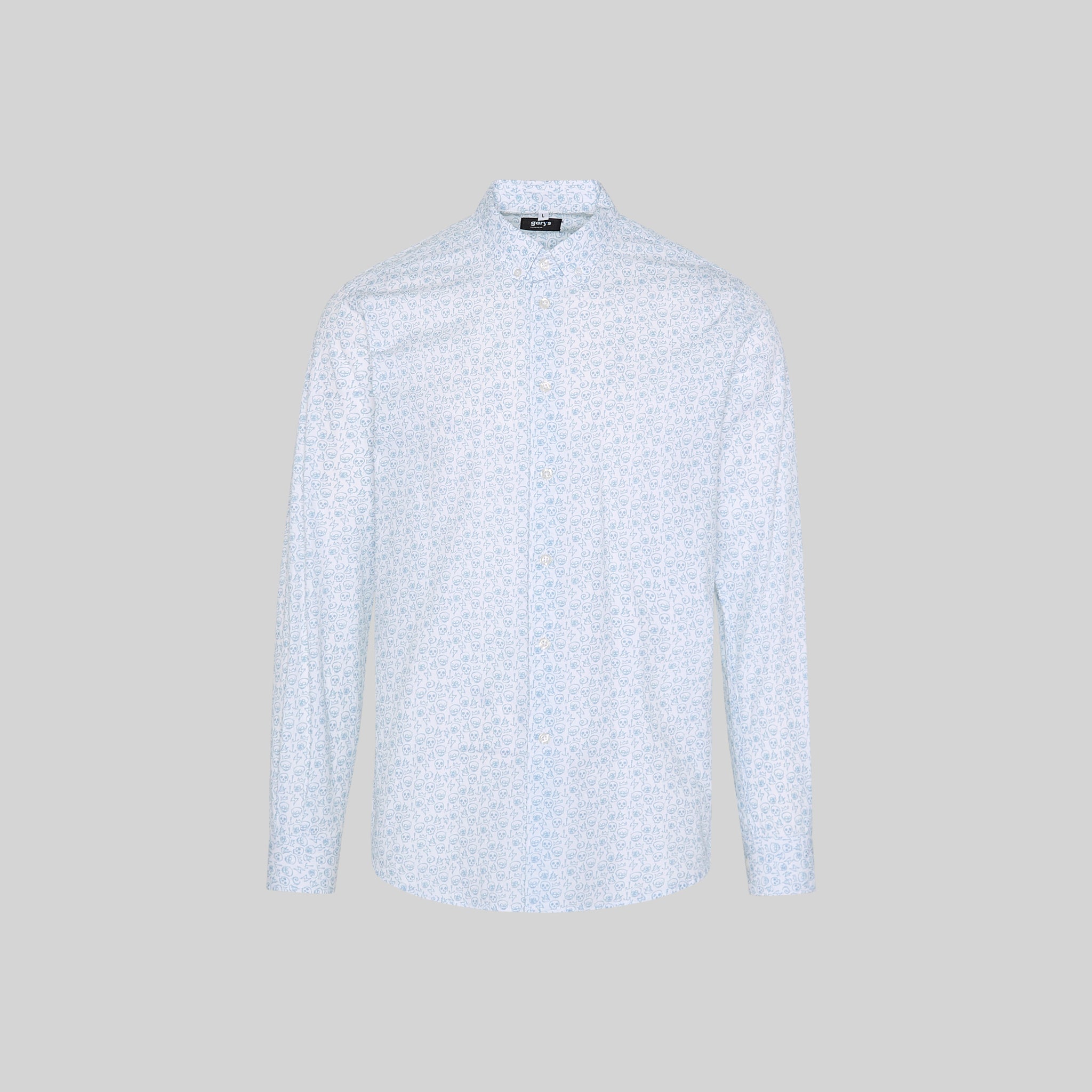 Gary's Filippo Chemise Homme Slim Têtes Bleues Taille M