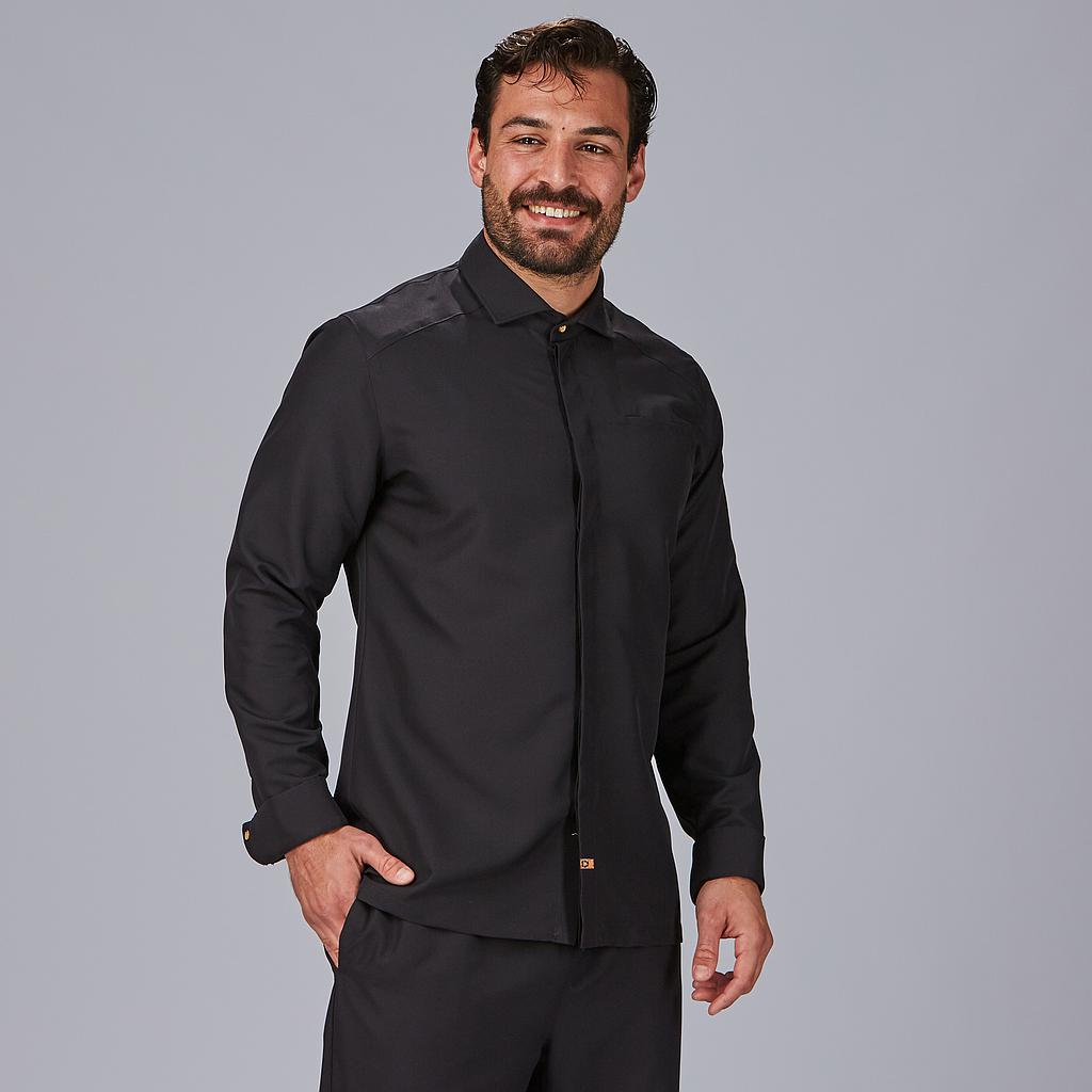 GARY'S Tommaso veste cuisine homme col italien noire