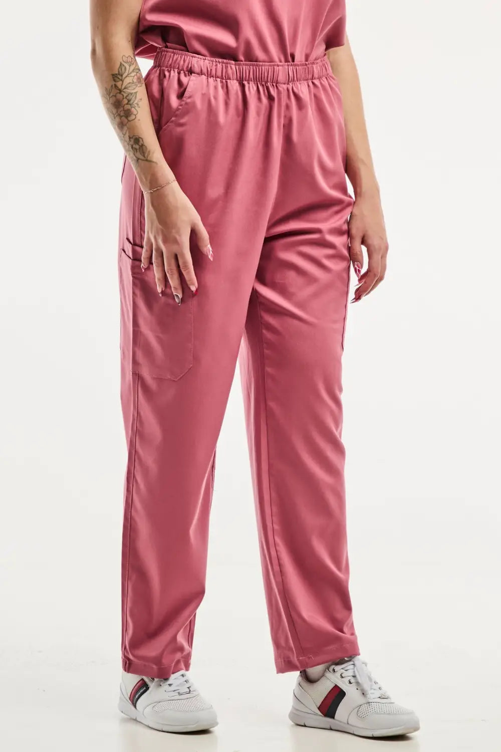 Aelin EMMA pantalon médical femme rose stretch