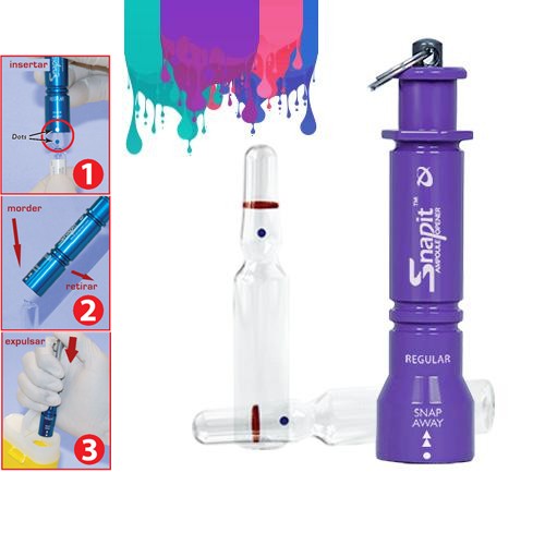 Enfermania Instrumental Snap-It LITE ouvre-ampoule bleu
