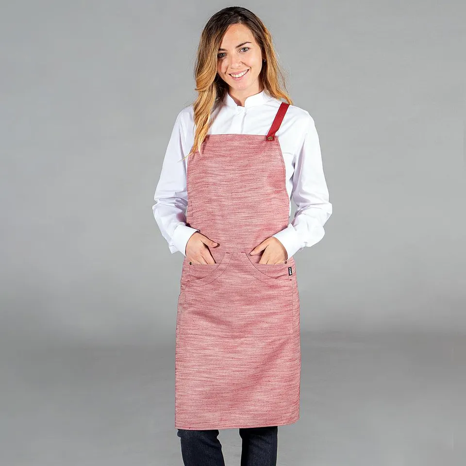 Gary's Aprons tablier bavette marine twill 87x74 cm