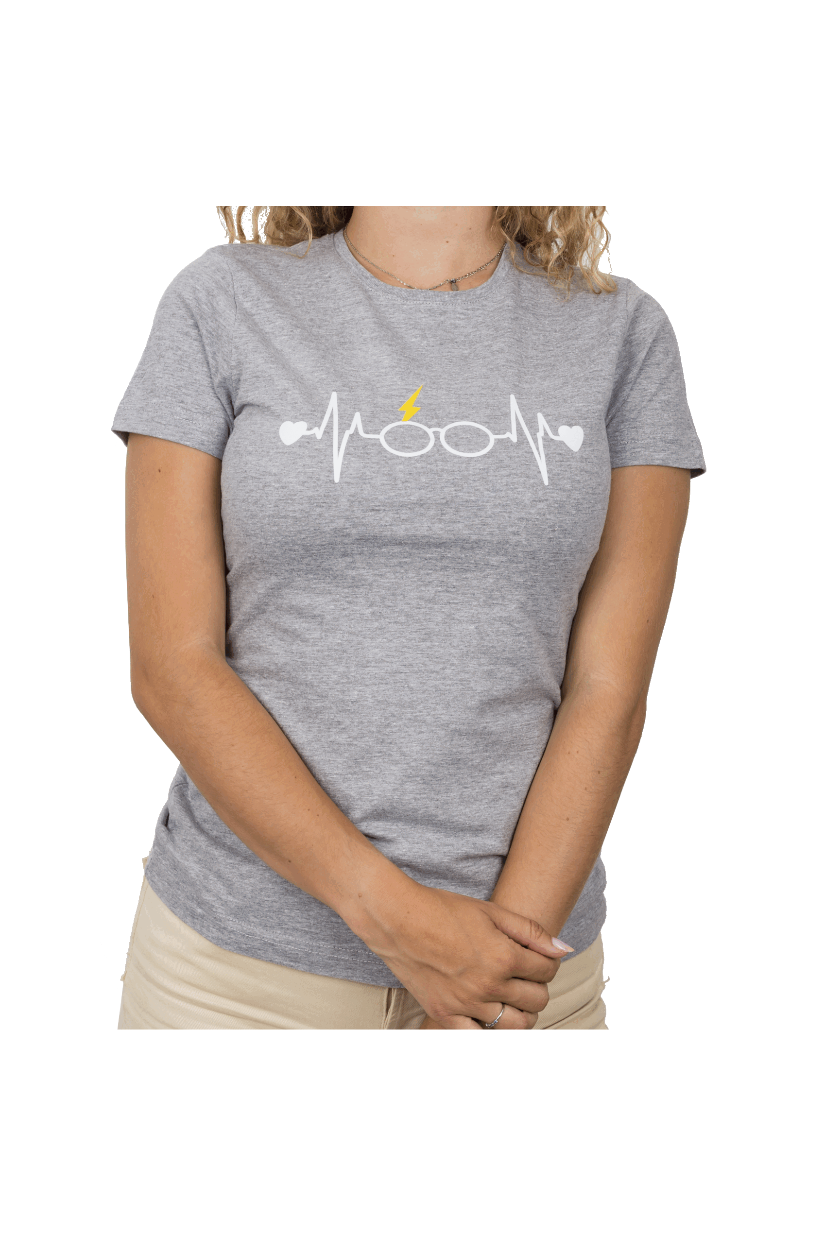 Enfermania Gris t-shirt femme coton Gris taille M