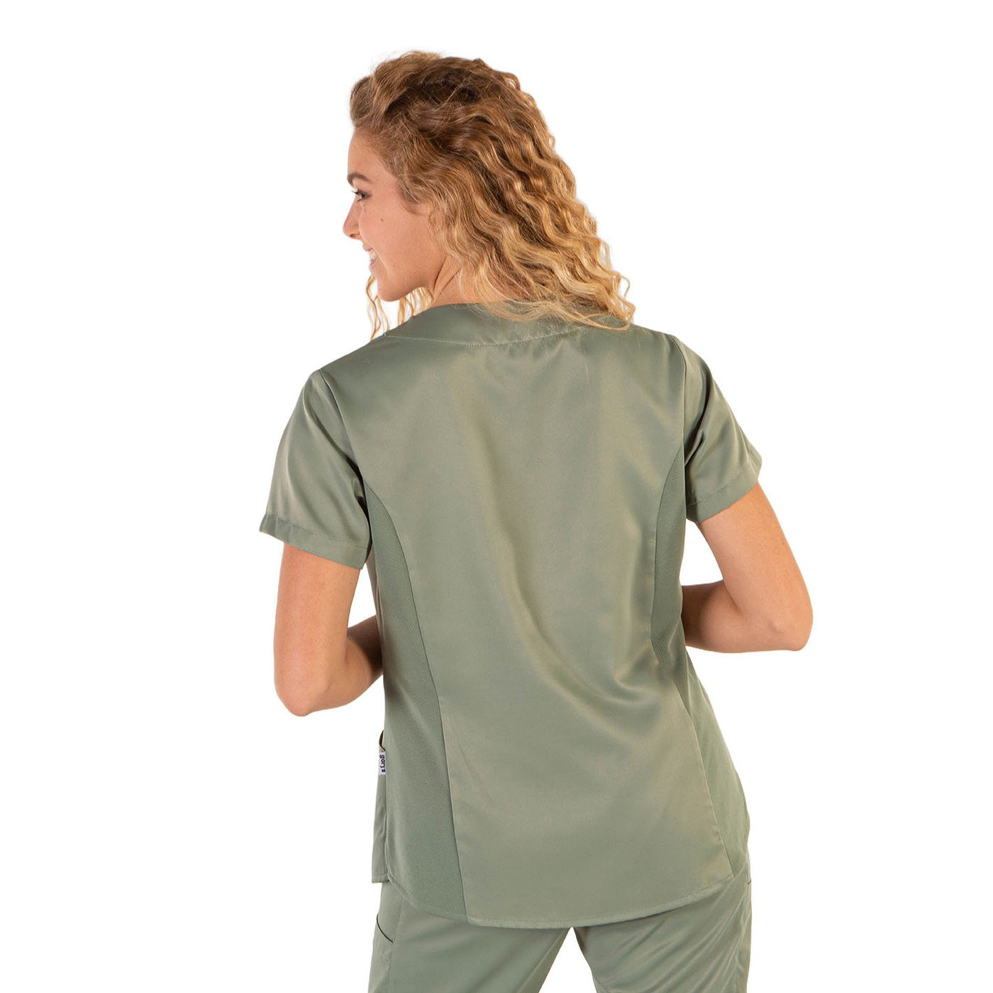 Enfermania blouse médicale femme peach col V 2 poches
