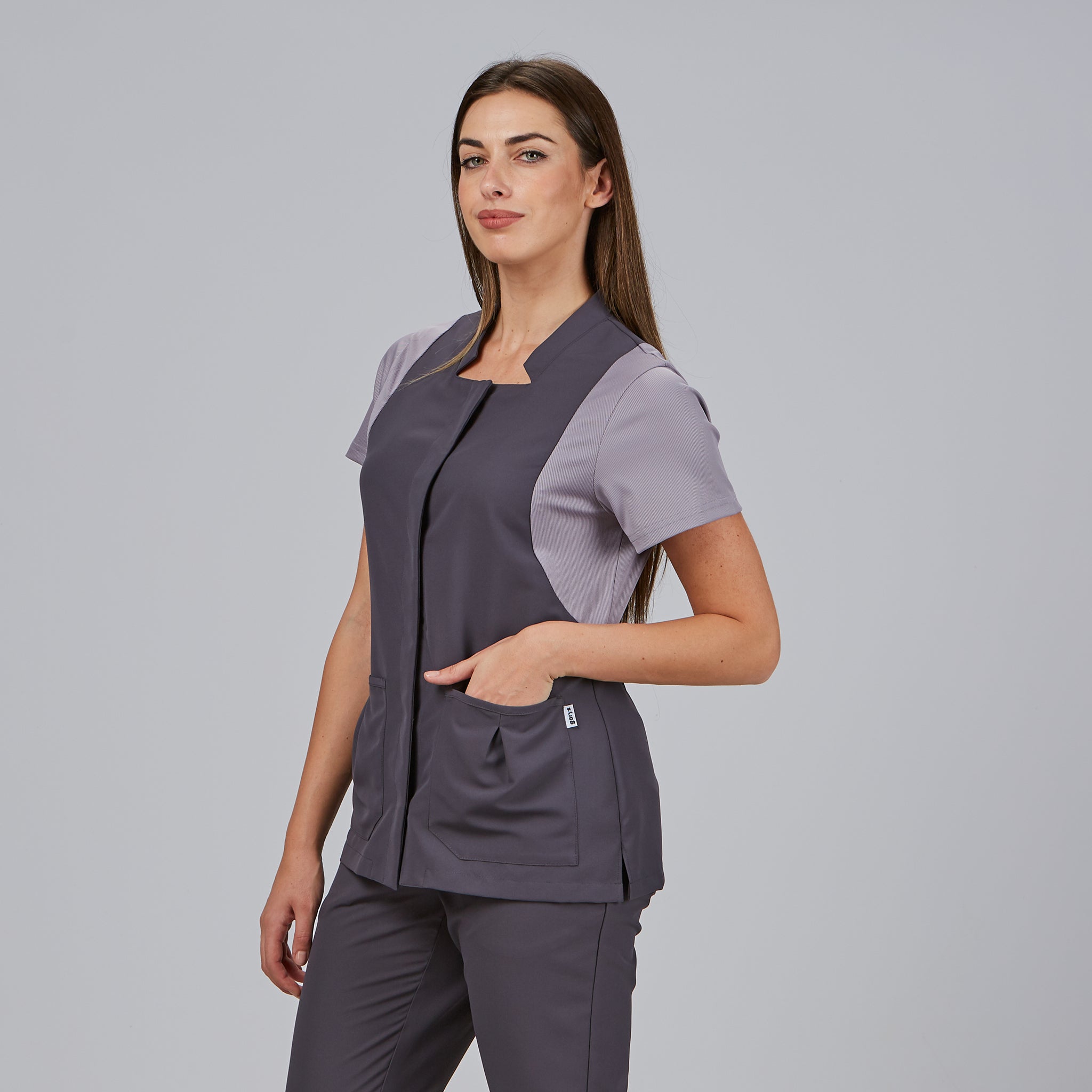 Gary's Carmina blouse médicale femme marine manches courtes M